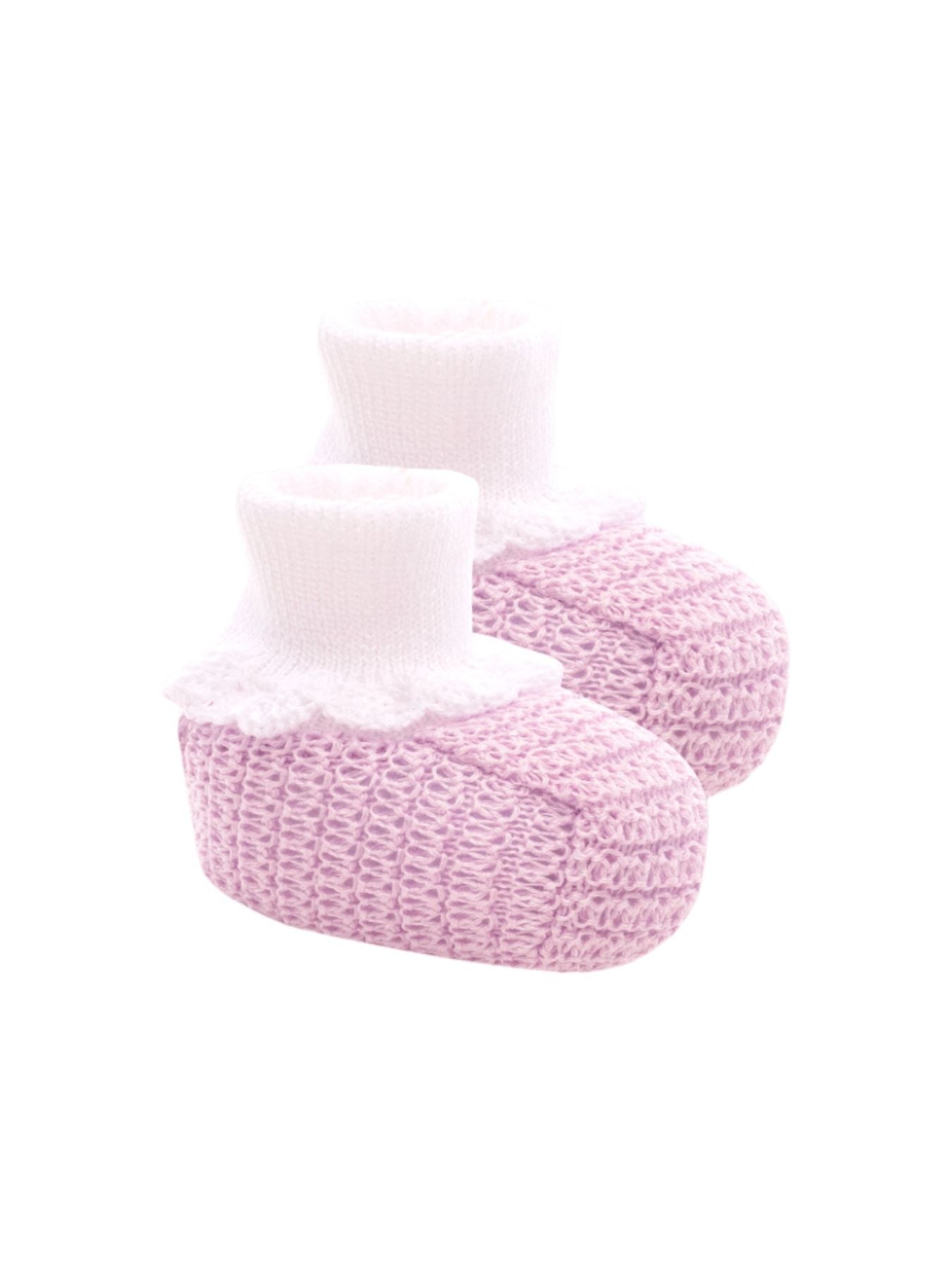Babbucce Neonata BIANCO EP26S - NANU' BABY
