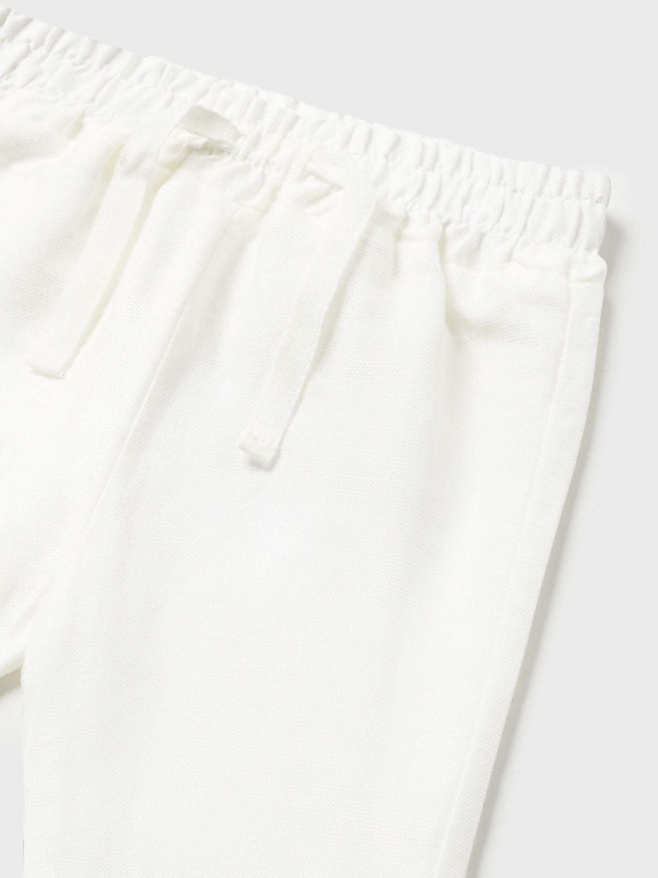 Pantalone lungo lino Bimbo BIANCO 1538 - NANU' BABY
