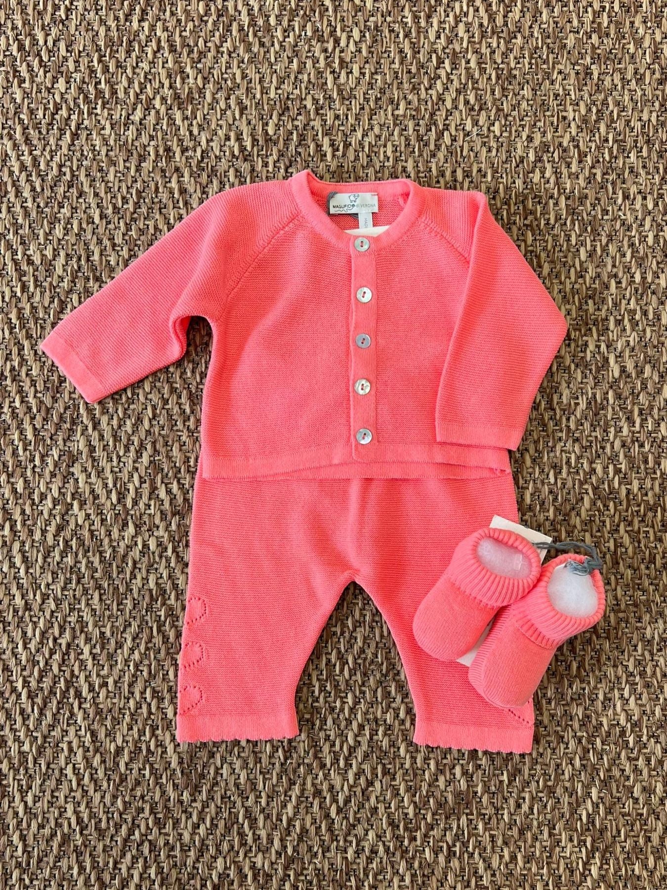 Completo nascita Cuore Neonata CORALLO CUORE 45126 - NANU' BABY