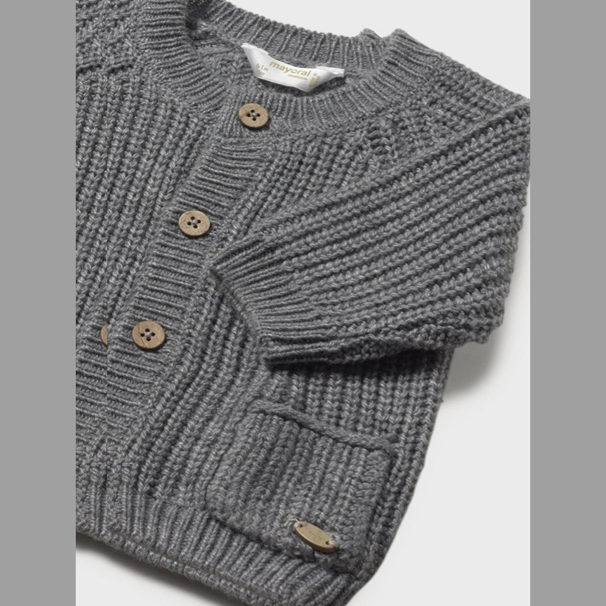 Cardigan Bimbo Grigio Tricot Mayoral 2339/89 - NANÙ BABY - NANU' BABY