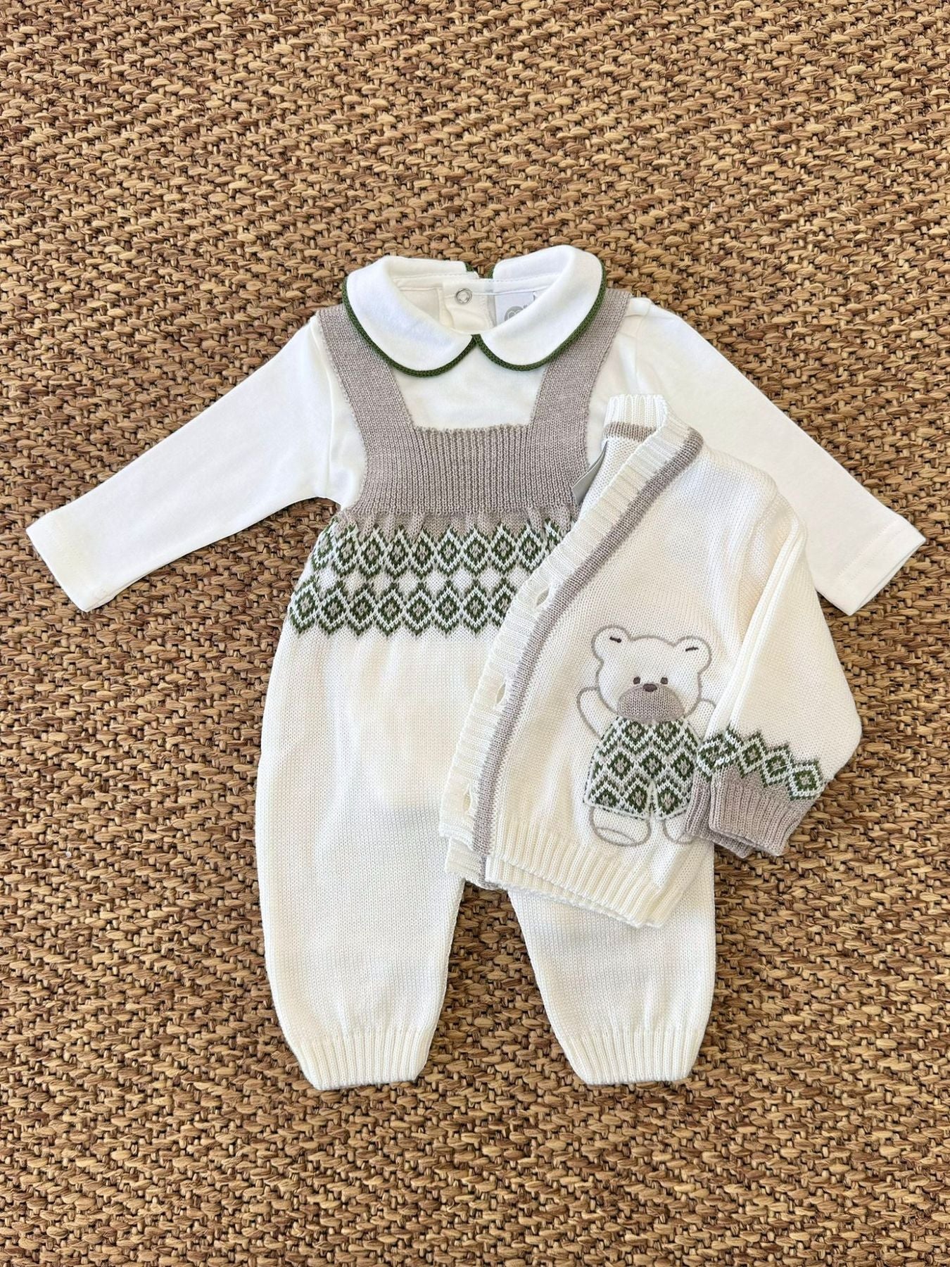 Completo nascita Orsetto Neonato VANIGLIA IB5131/V - NANU' BABY