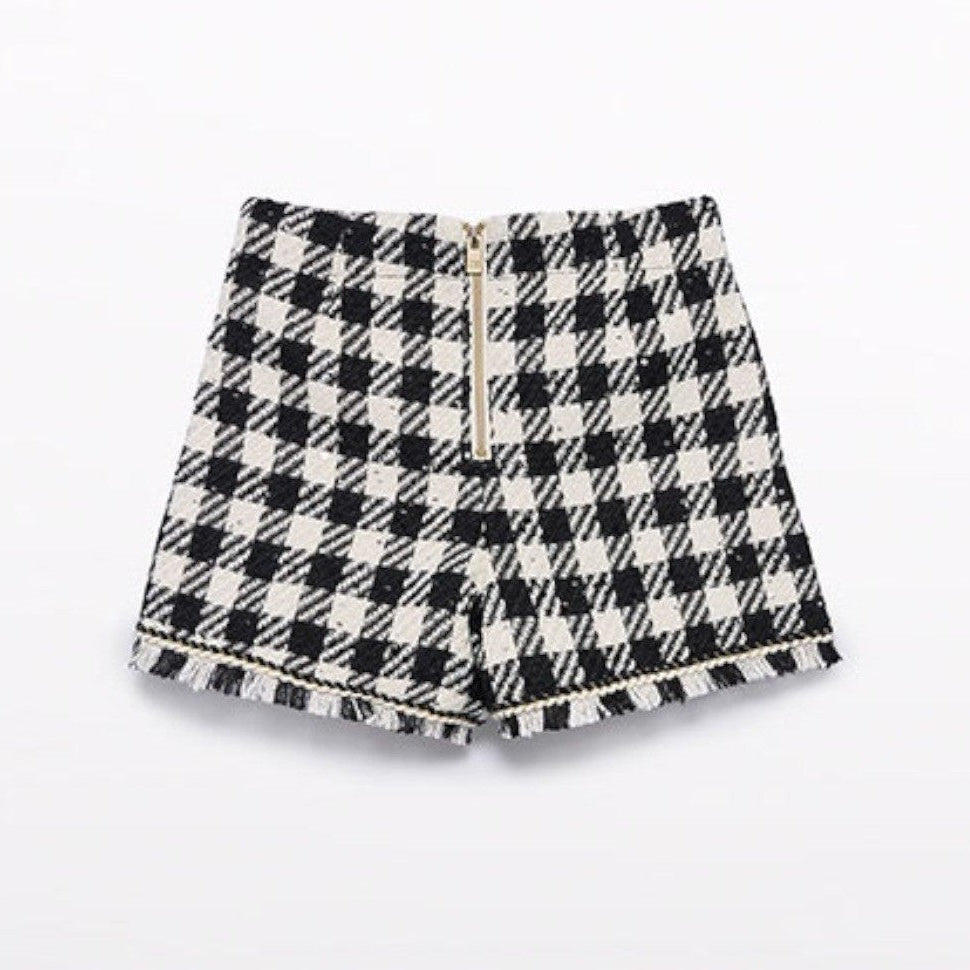 Bermuda vichy lustrini Bimba Nero 5716/8 - NANU' BABY