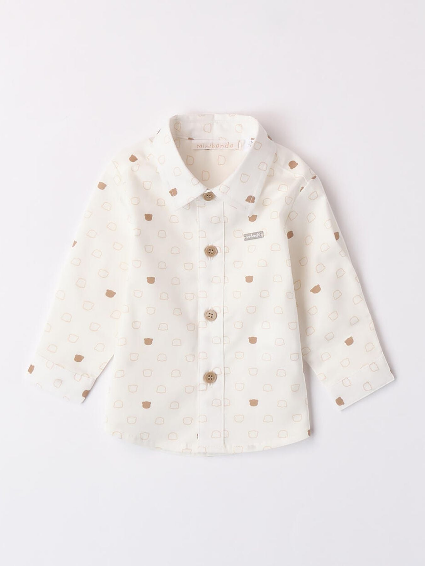 Camicia fantasia Bimbo PANNA 3A603 - NANU' BABY