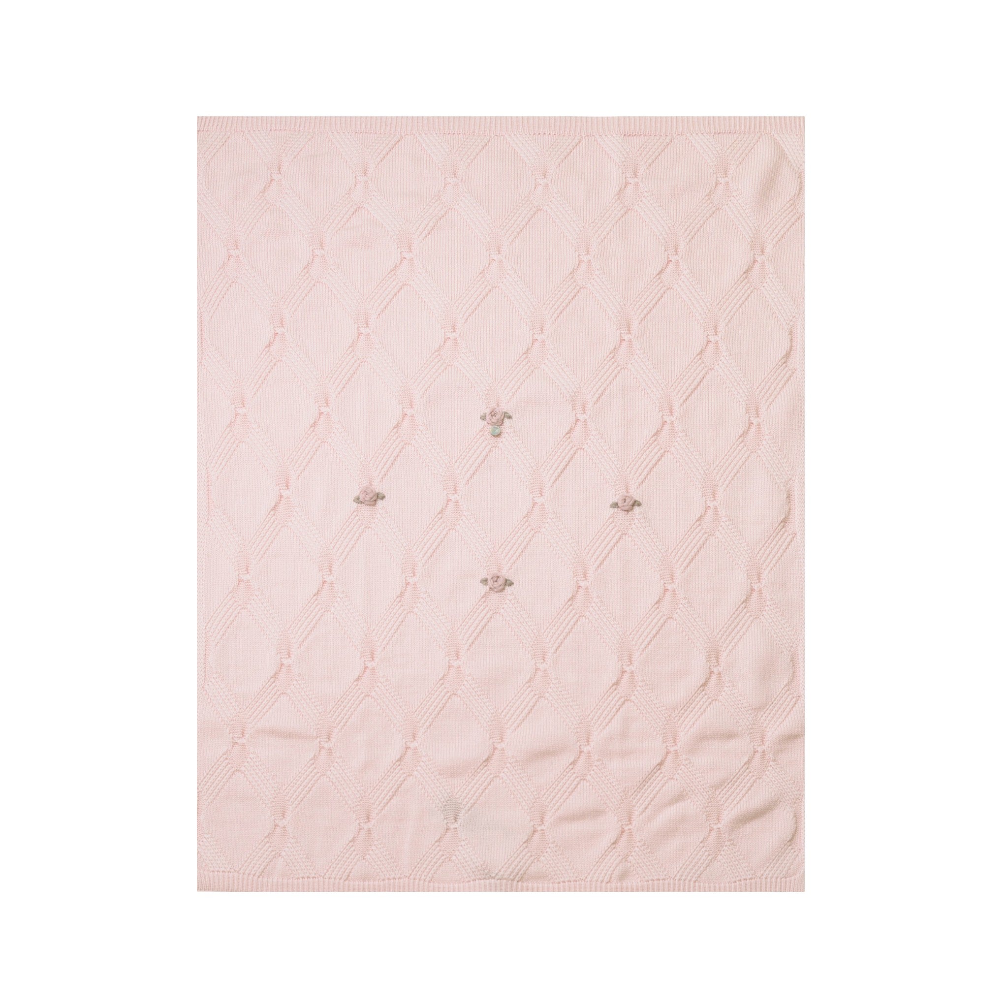 Copertina Neonata Lana Vergine 100% Rosa Marsala IN2480/R