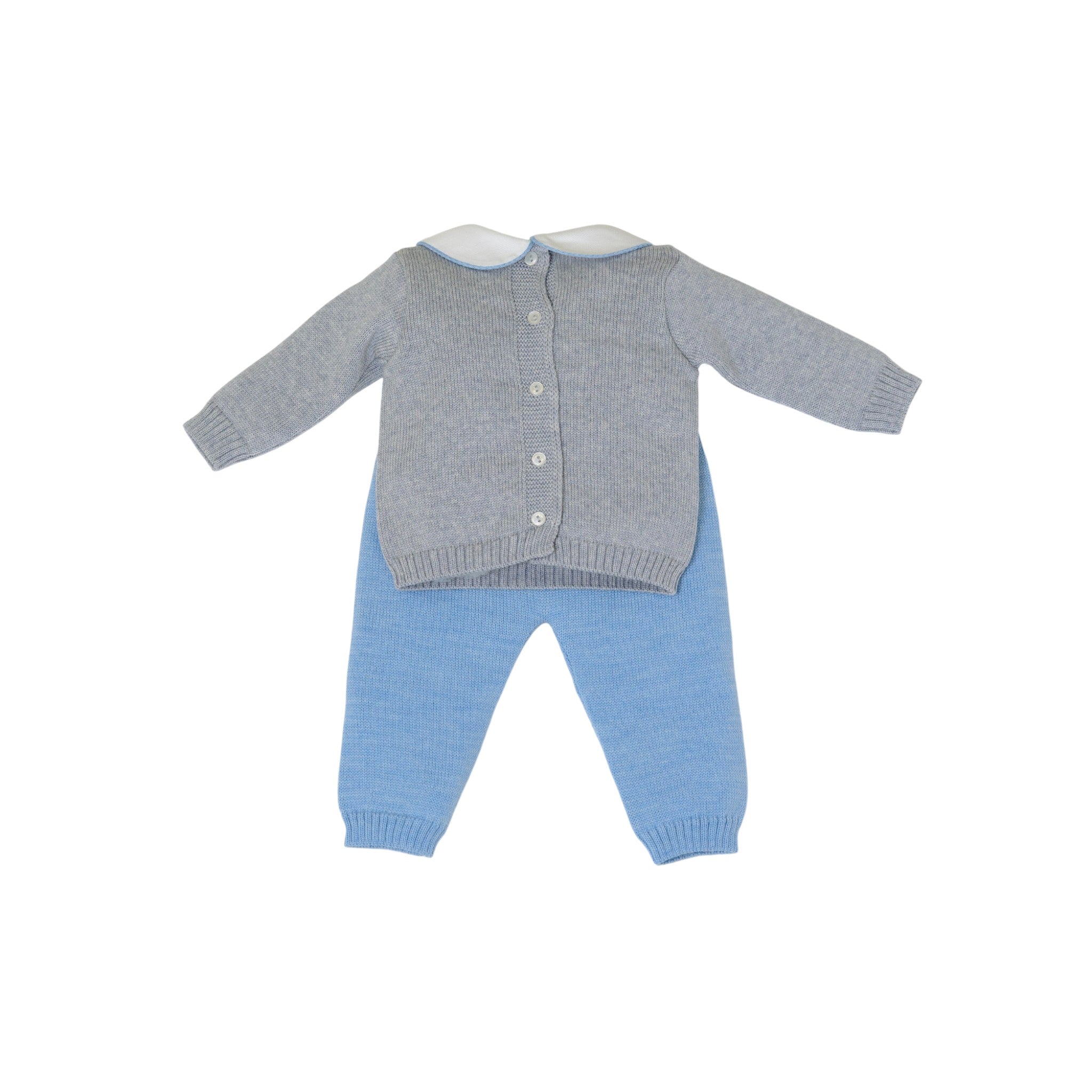 Completo Nascita Grigio Pura Lana BABY LORD CAVALLINO/522