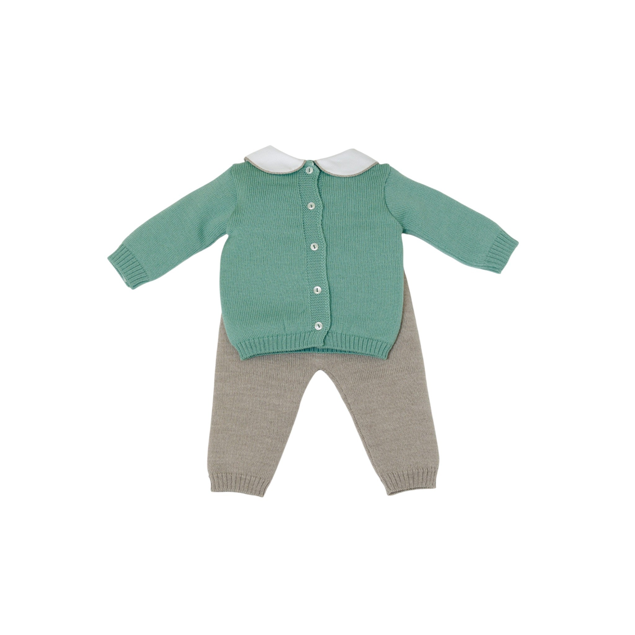 Completo Nascita Verde Pura Lana BABY LORD TEDDY BEAR/521-V