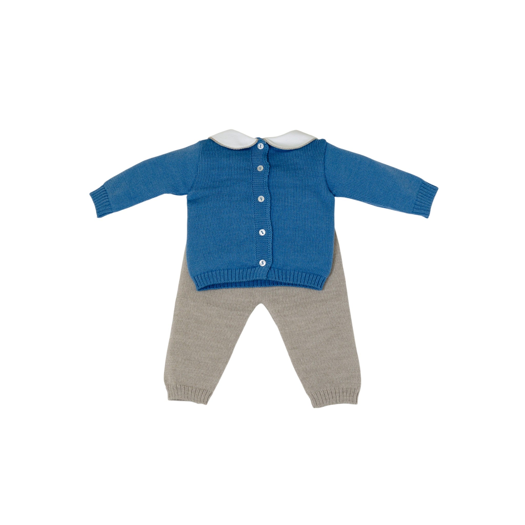 Completo Nascita Azzurro Pura Lana BABY LORD TEDDY BEAR/521-A