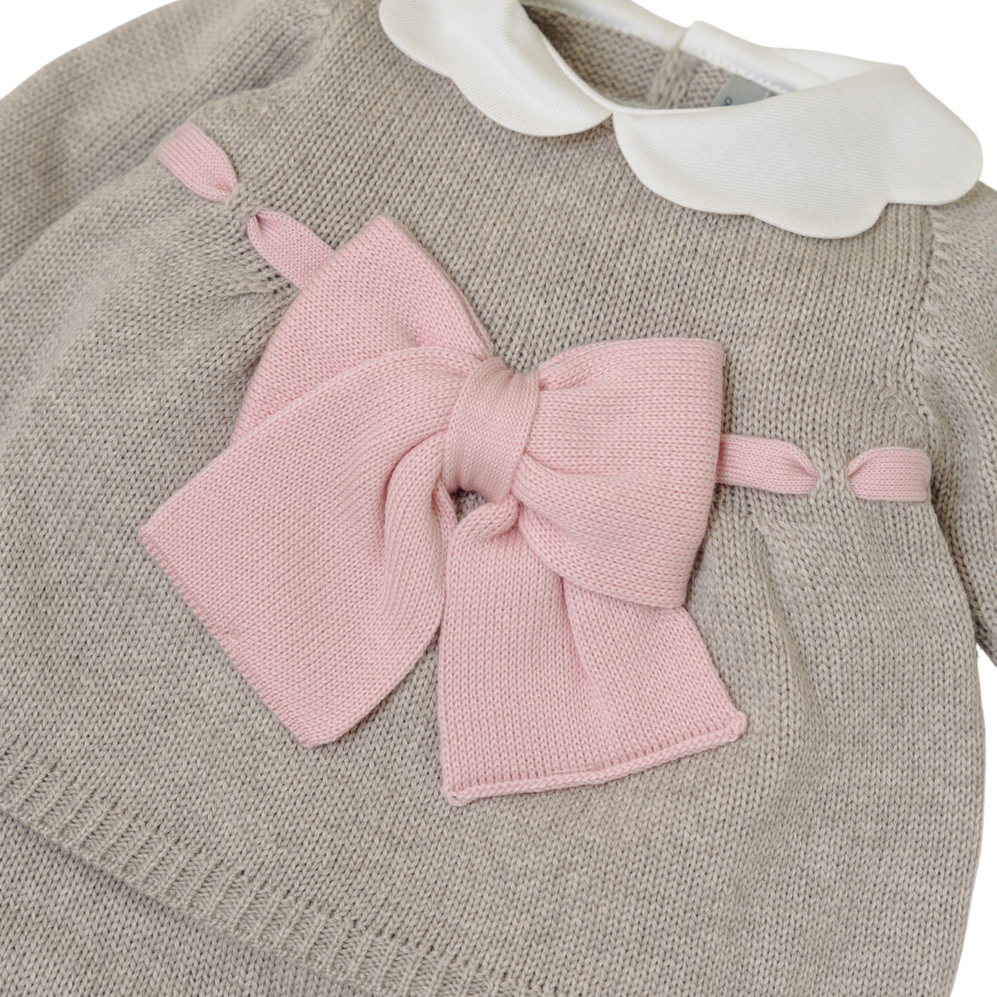 Completo Nascita Neonata TORTORA Fiocco Rosa LE DODO' - Made in Italy 2P92-3007