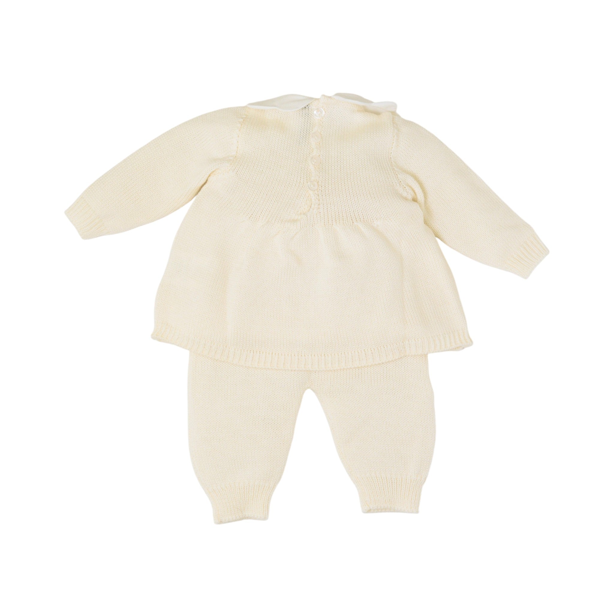 Completo Nascita Neonata PANNA Fiocco Rosa LE DODO' - Made in Italy 2P92-1007