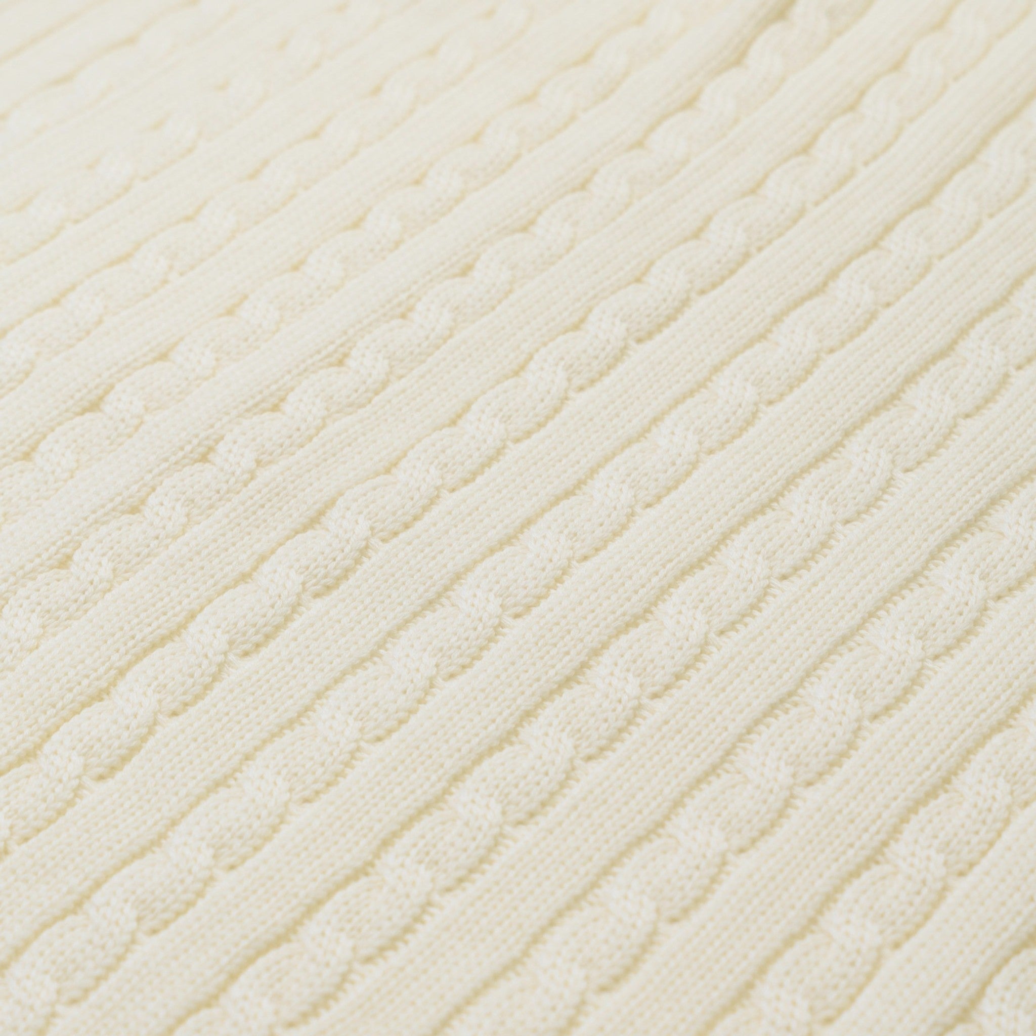 Coperta Neonato PANNA Tramatura Treccia LE DODO' - Made in Italy E96-0001