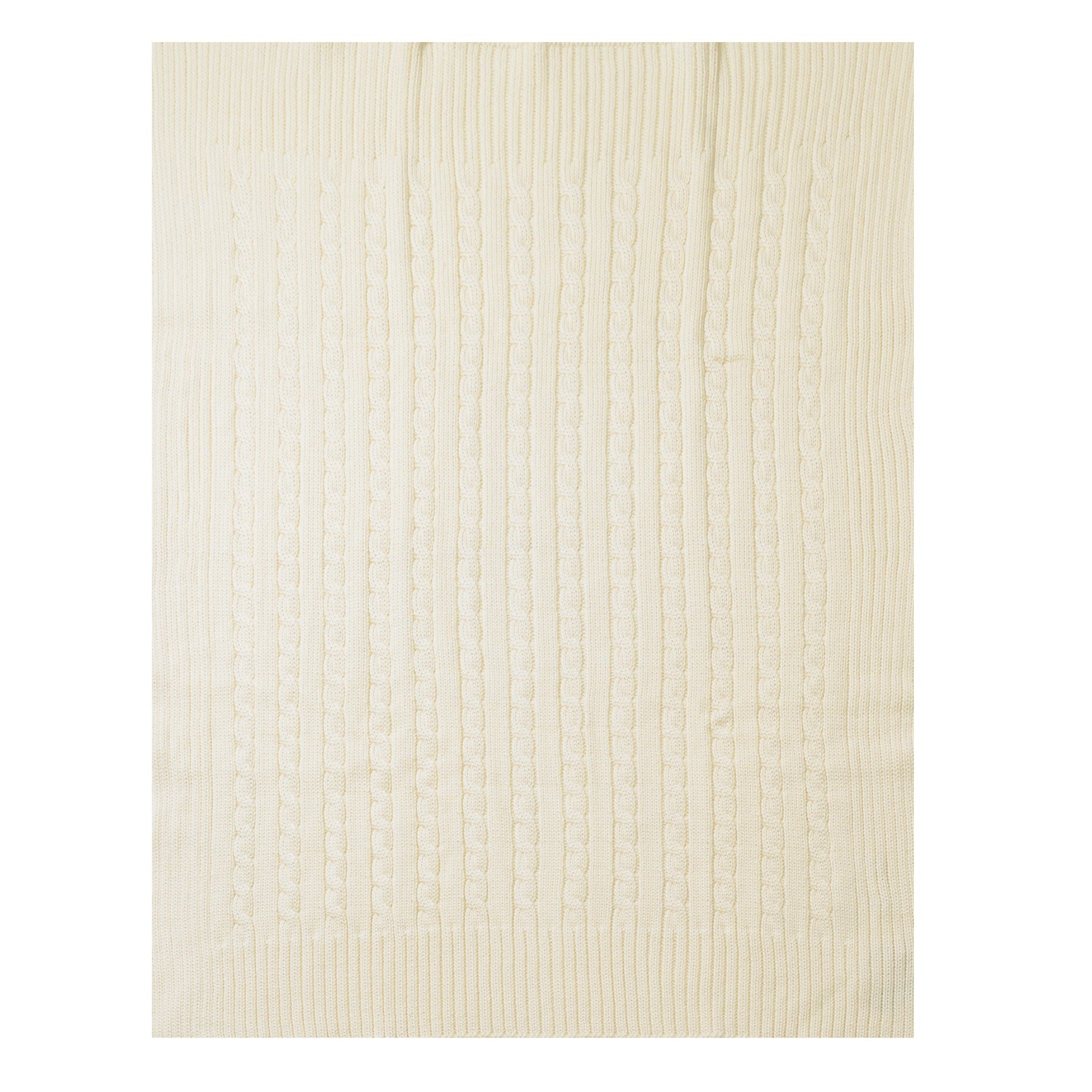 Coperta Neonato PANNA Tramatura Treccia LE DODO' - Made in Italy E96-0001