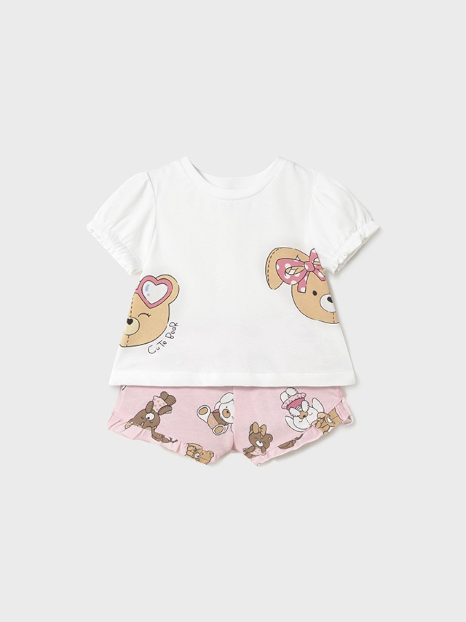 Completo short Bimba ROSA 1256 /R - NANU' BABY
