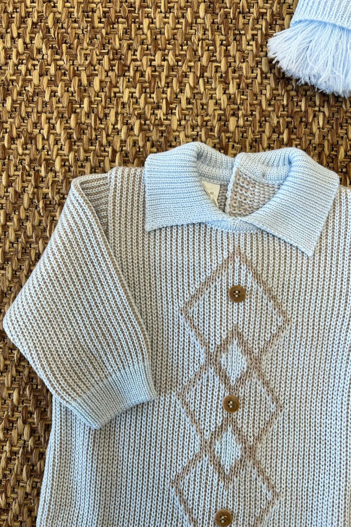 Tutina fantasia Rombi Neonato CIELO IG6410 - NANU' BABY