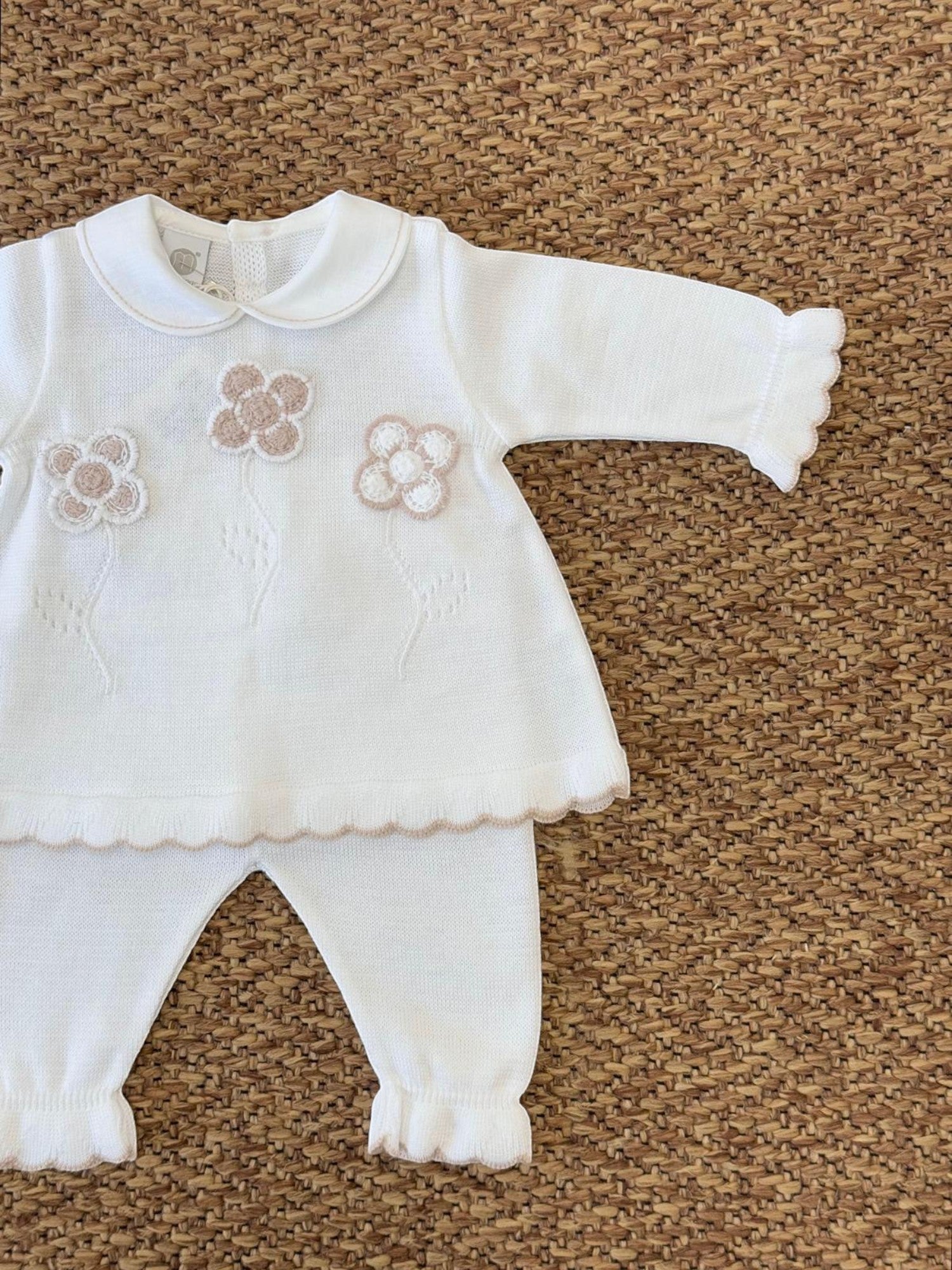 Completo nascita Neonata BIANCO EB2919 - NANU' BABY