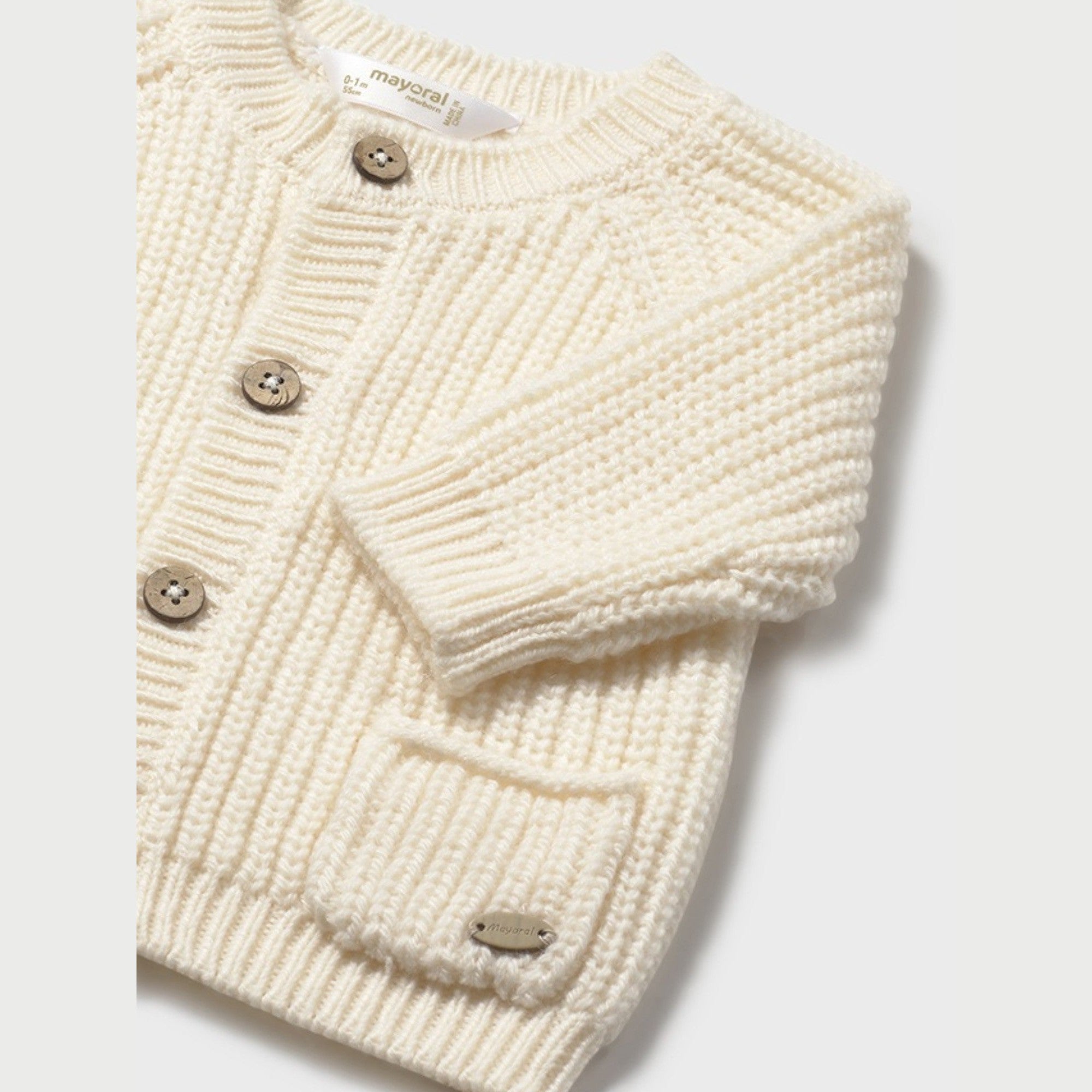 Cardigan Bimbo Beige Tricot Mayoral 2339/88 - NANÙ BABY - NANU' BABY