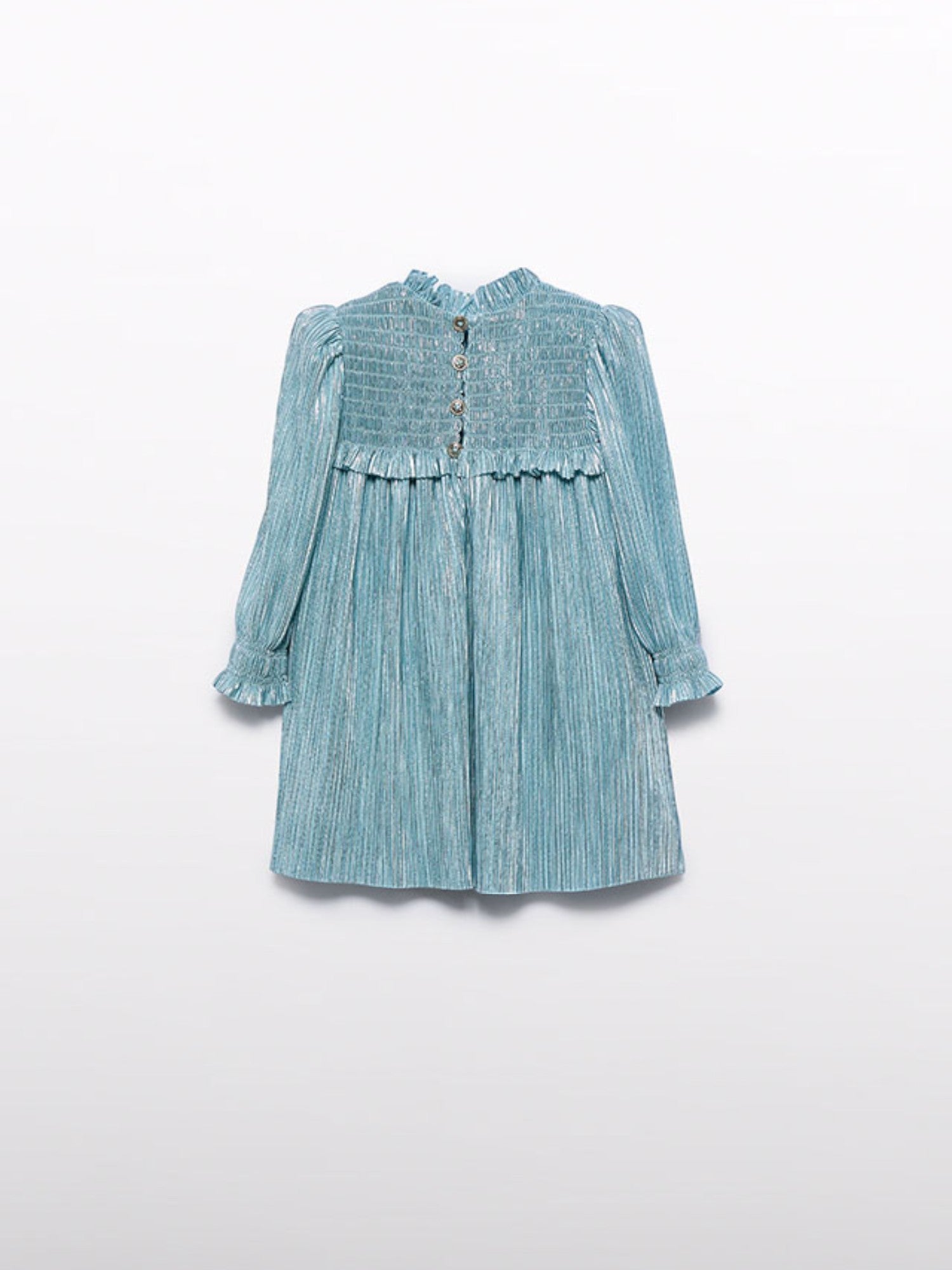 Abito plissato Bimba Verde 5510/9 - NANU' BABY