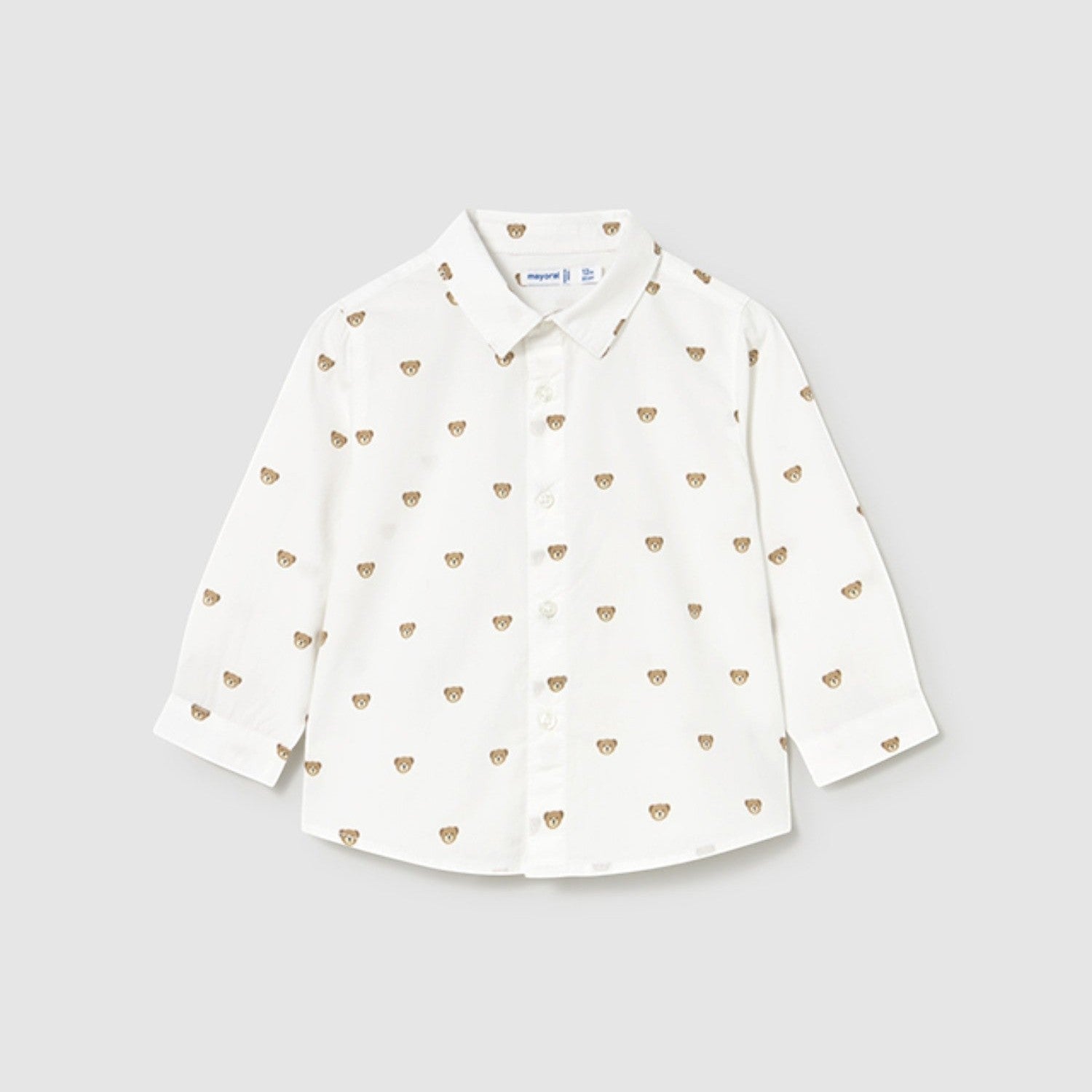 Camicia m/l stampata Bimbo Bianco 2107/87 - NANU' BABY