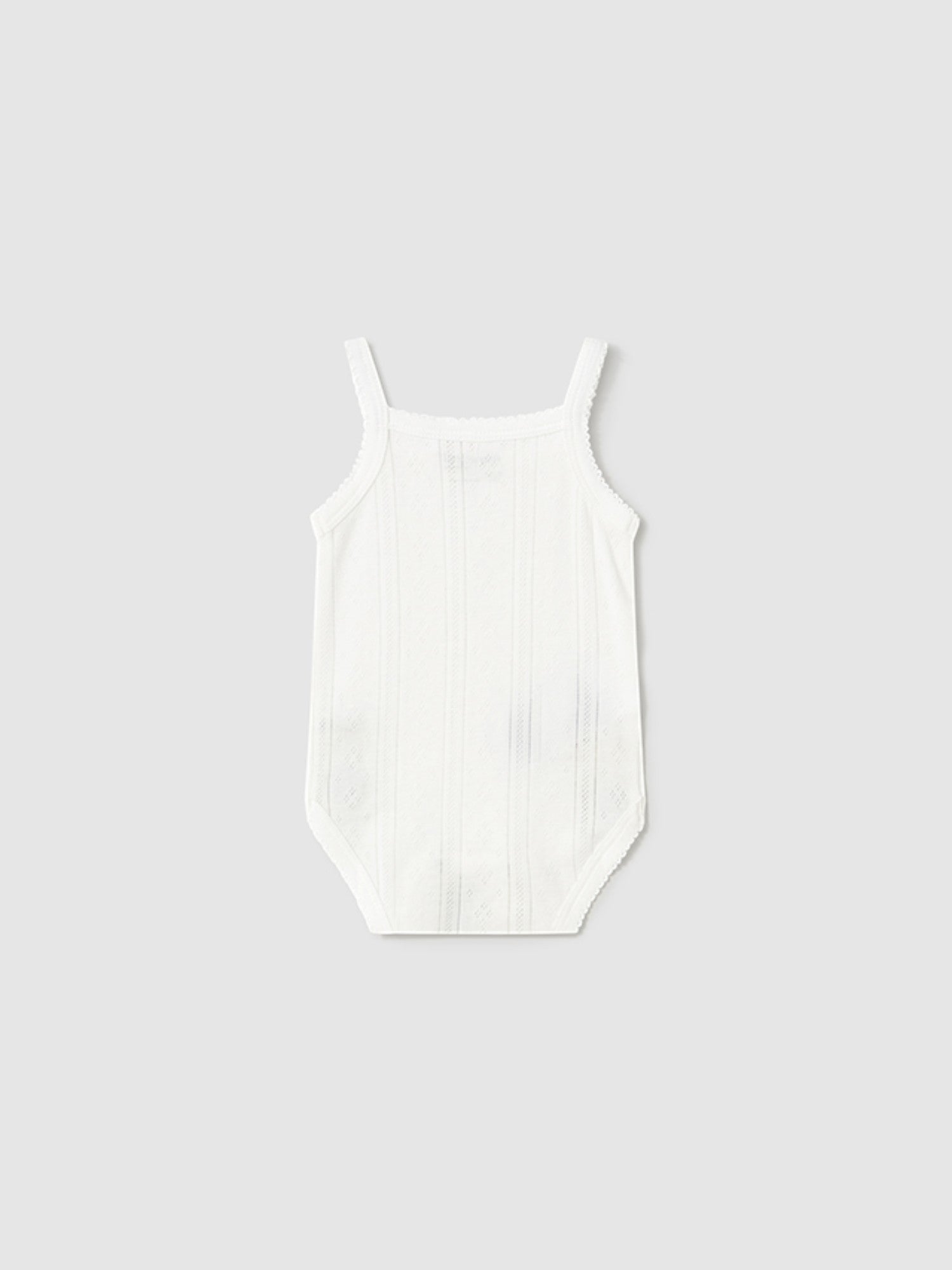 Body bretelle traforate Neonata BIANCO 1745 /B - NANU' BABY