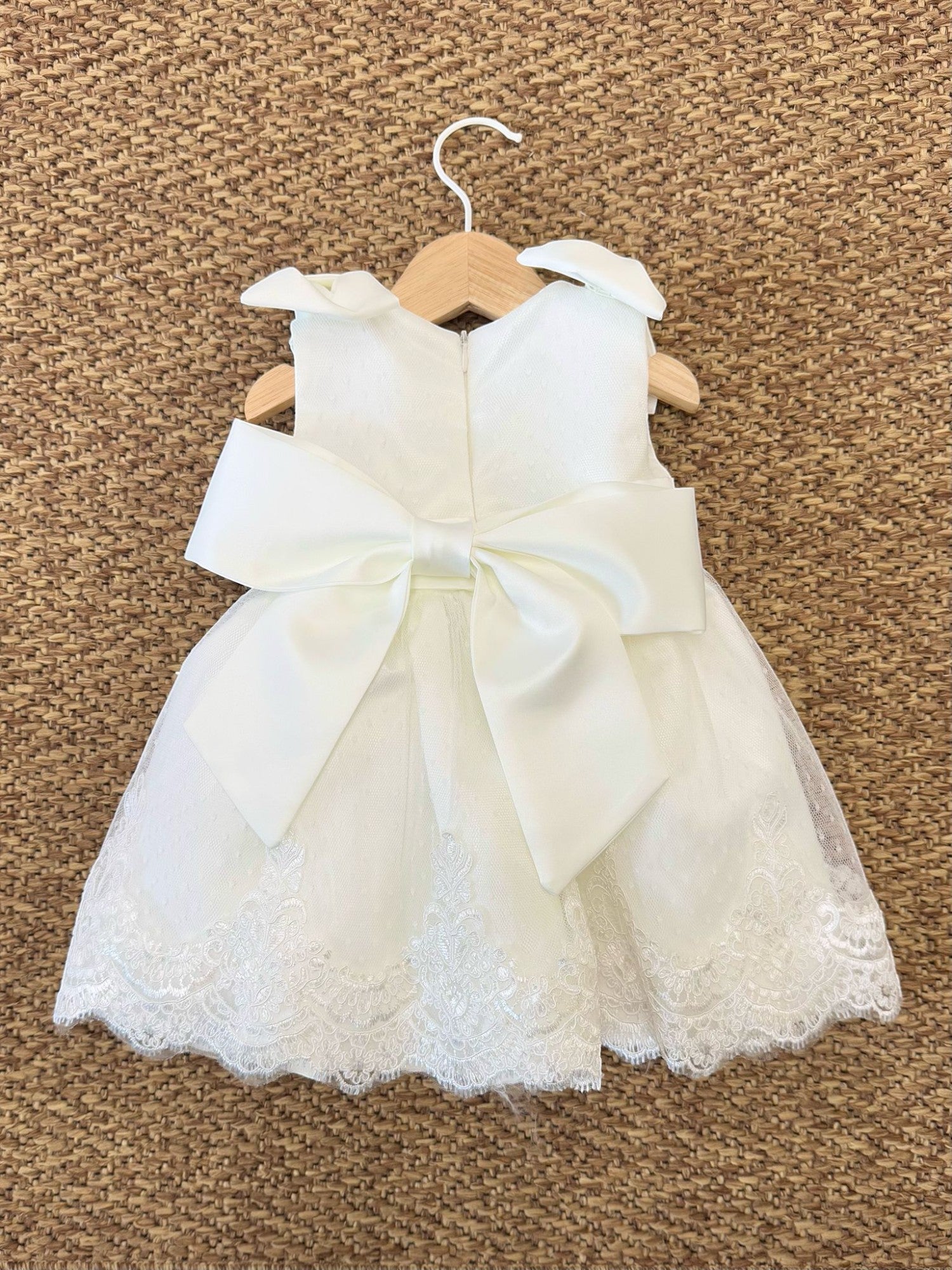 Abito Cerimonia dritto Bimba AVORIO GG25D03I - NANU' BABY