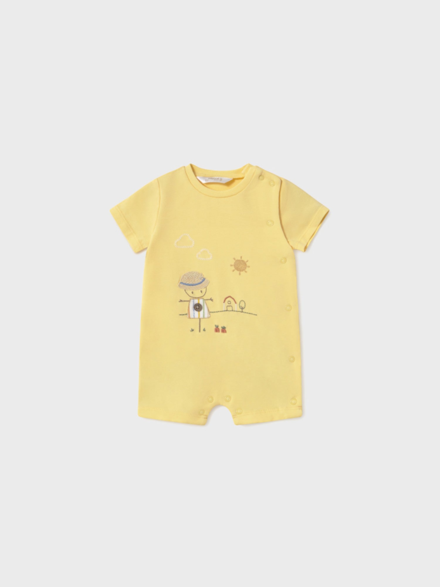 Set 2 pagliaccetti corti Bimbo GIALLO 1707 /G - NANU' BABY