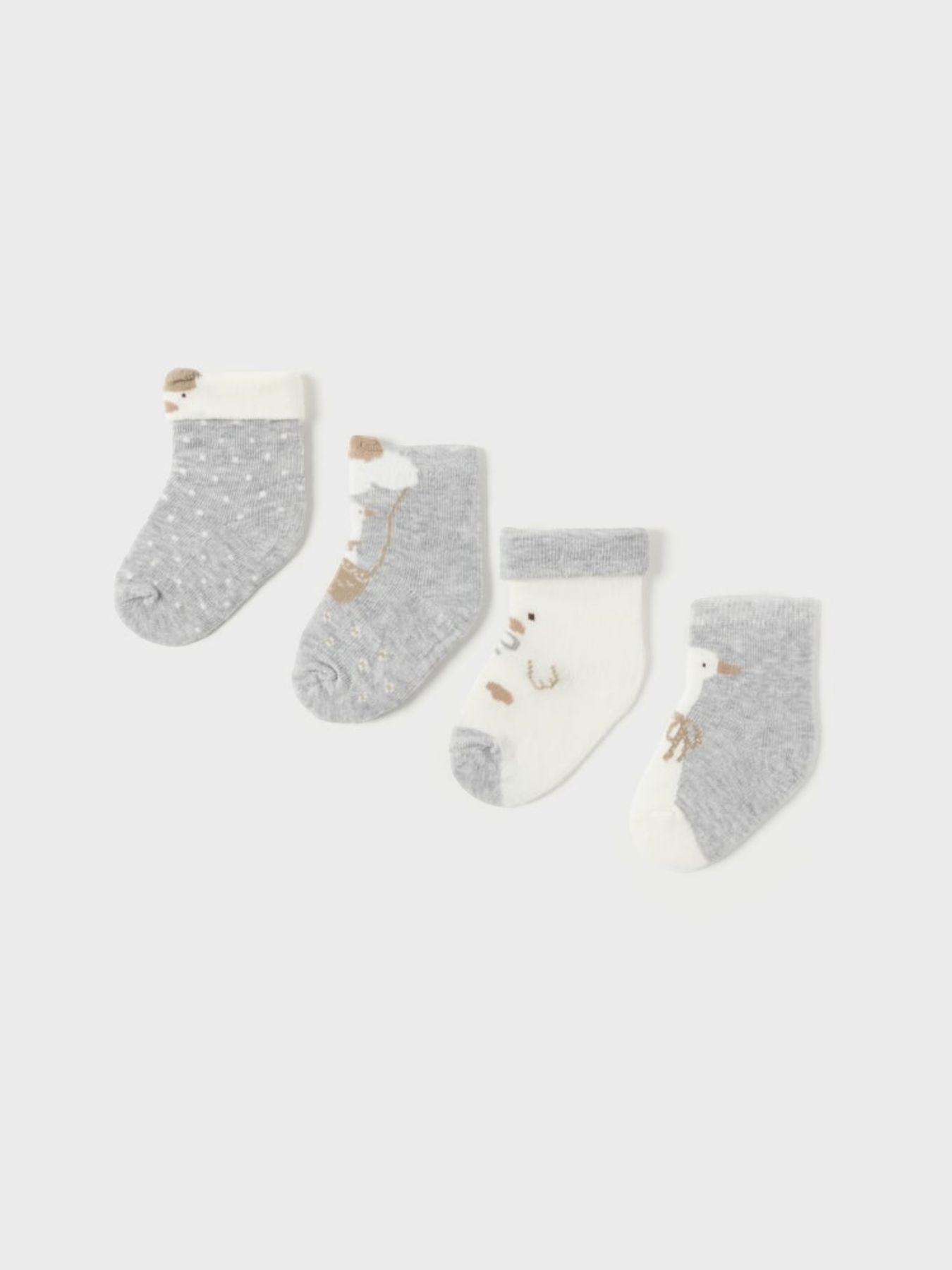 Set 4 calze GRIGIO 2G-9762/GR - NANU' BABY