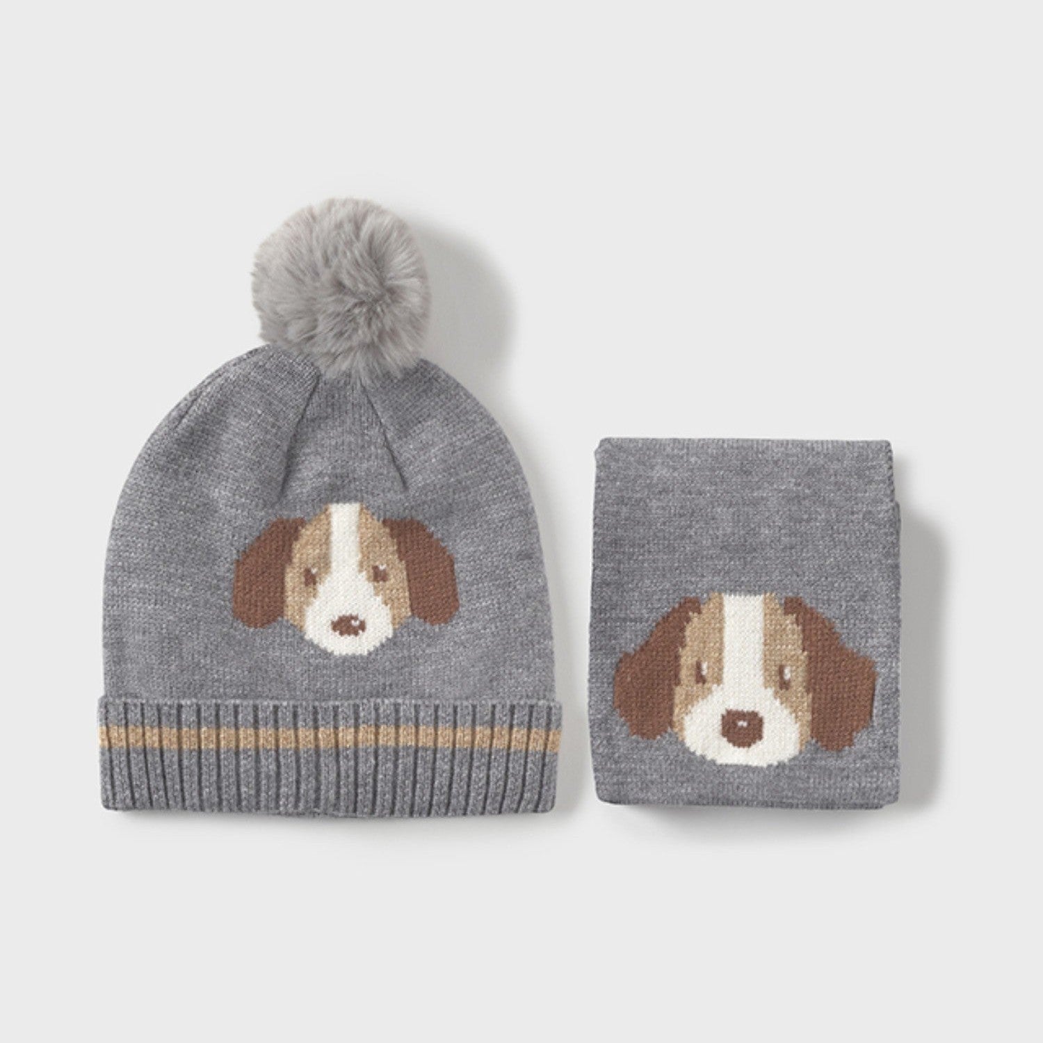 Comp.cappello e sciarpa Grigio 10018/61 - NANU' BABY