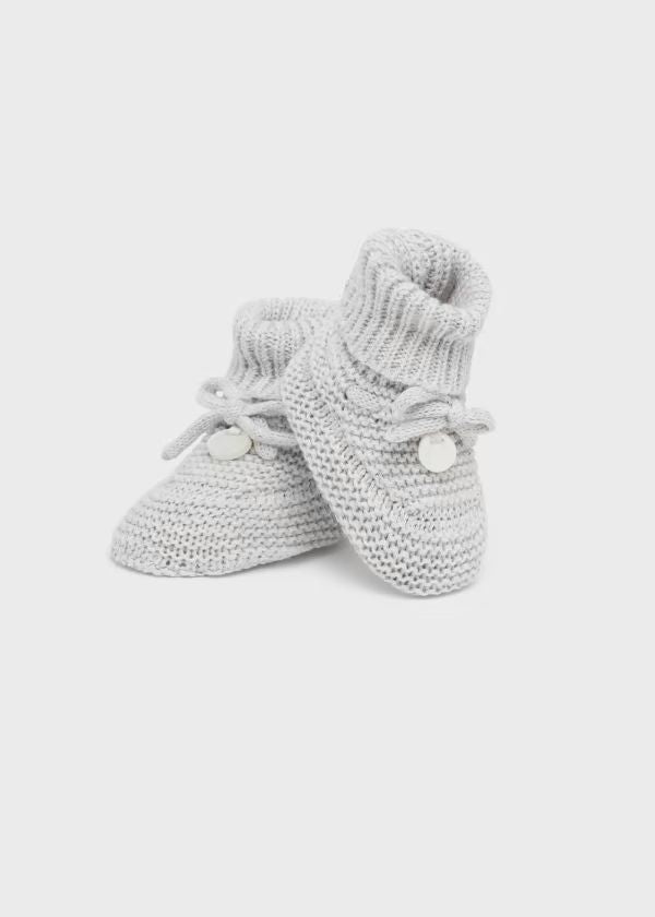 Babbucce tricot Neonato PANNA 9696/P - NANU' BABY