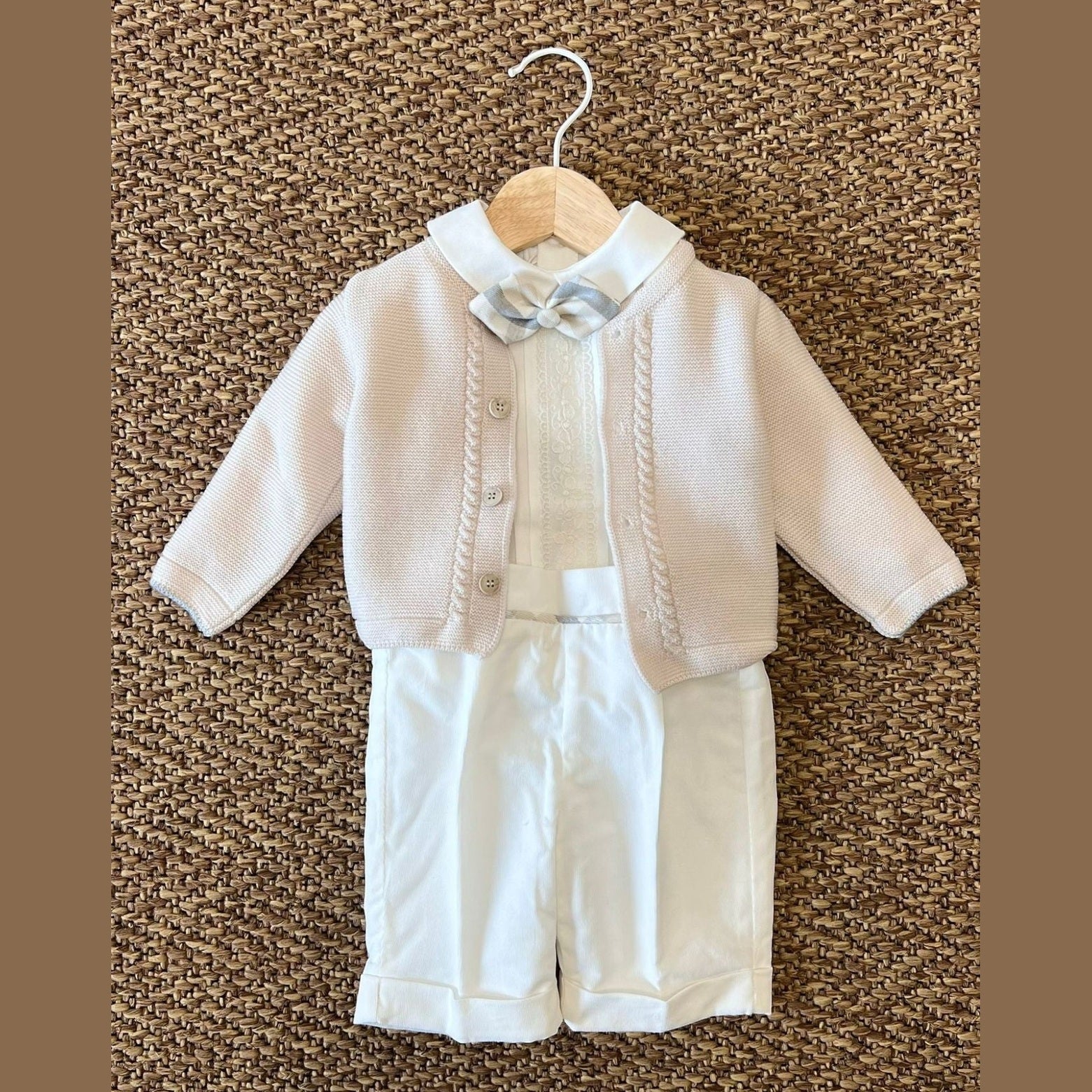 Completo Cerimonia Papillon Bimbo PANNA IK20760BIS - NANU' BABY