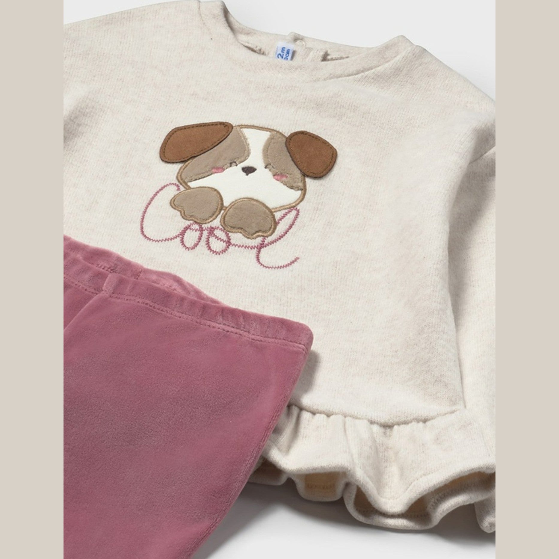 Completo leggings pullover Bimba Rosa 2738/28 - NANU' BABY