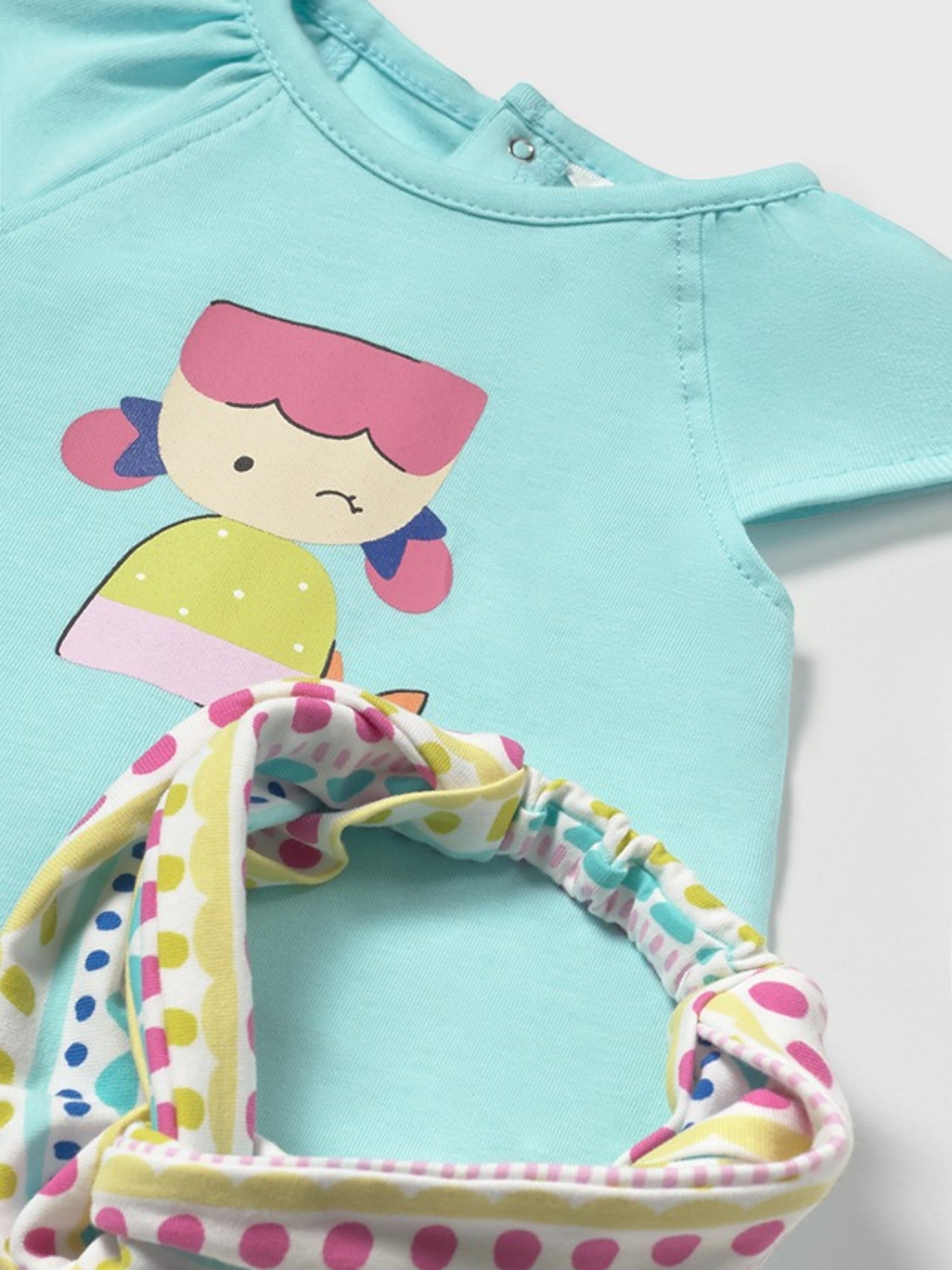 Completo leggings capri e cerchietto Bimba VERDE 1763 - NANU' BABY