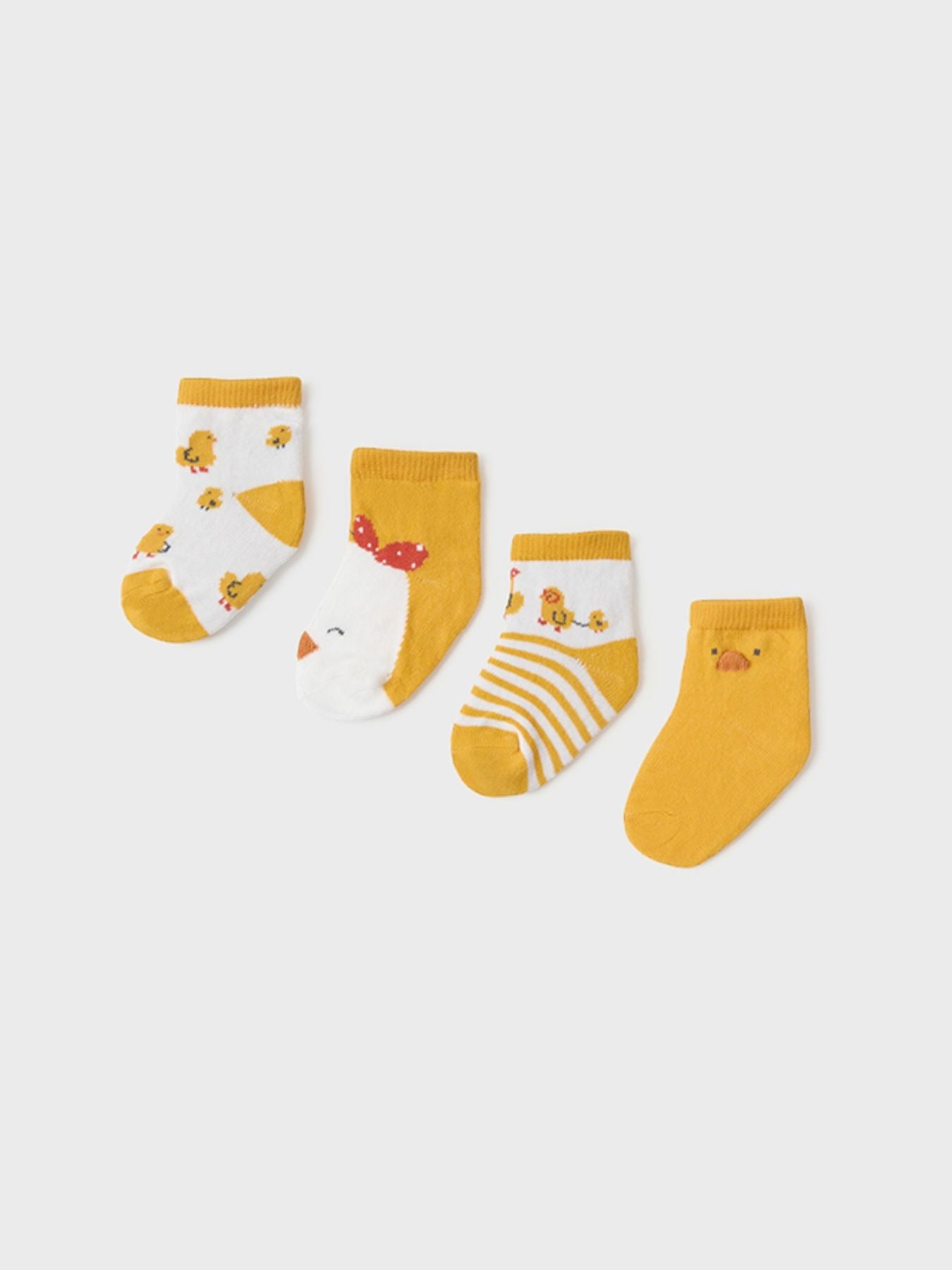 Set 4 calze GIALLO 9711/M - NANU' BABY