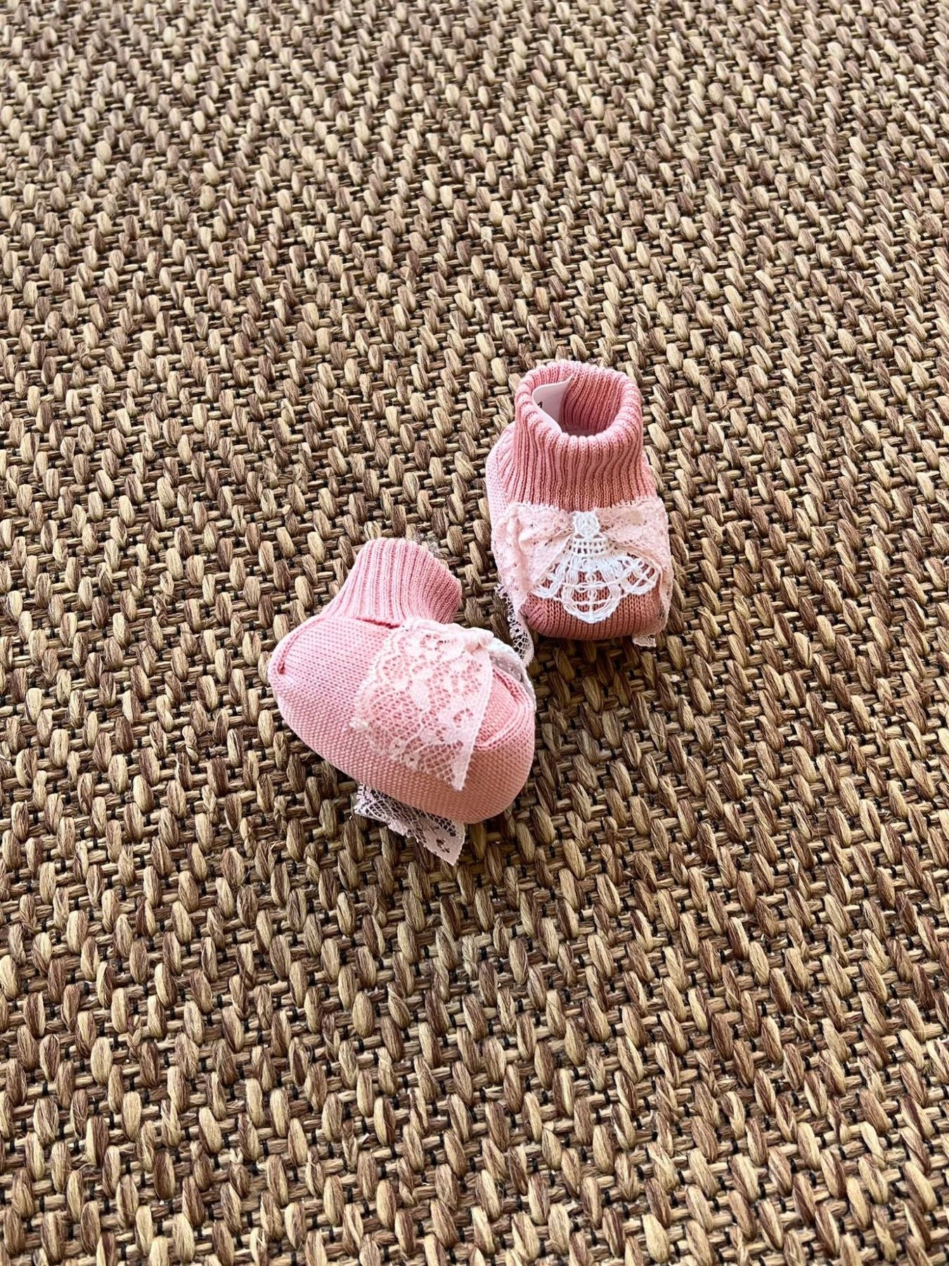 Babbucce Neonata ROSA EP28S - NANU' BABY
