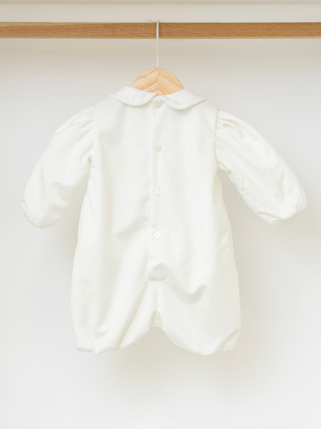 Pagliaccetto in velluto Neonato VANIGLIA IN6623 - NANU' BABY