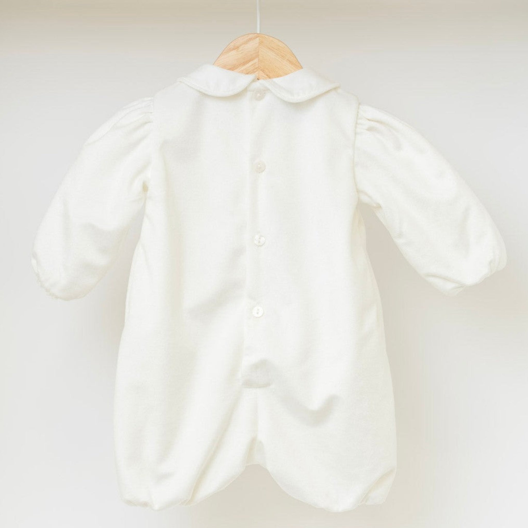 Pagliaccetto in velluto Neonato VANIGLIA IN6623 - NANU' BABY