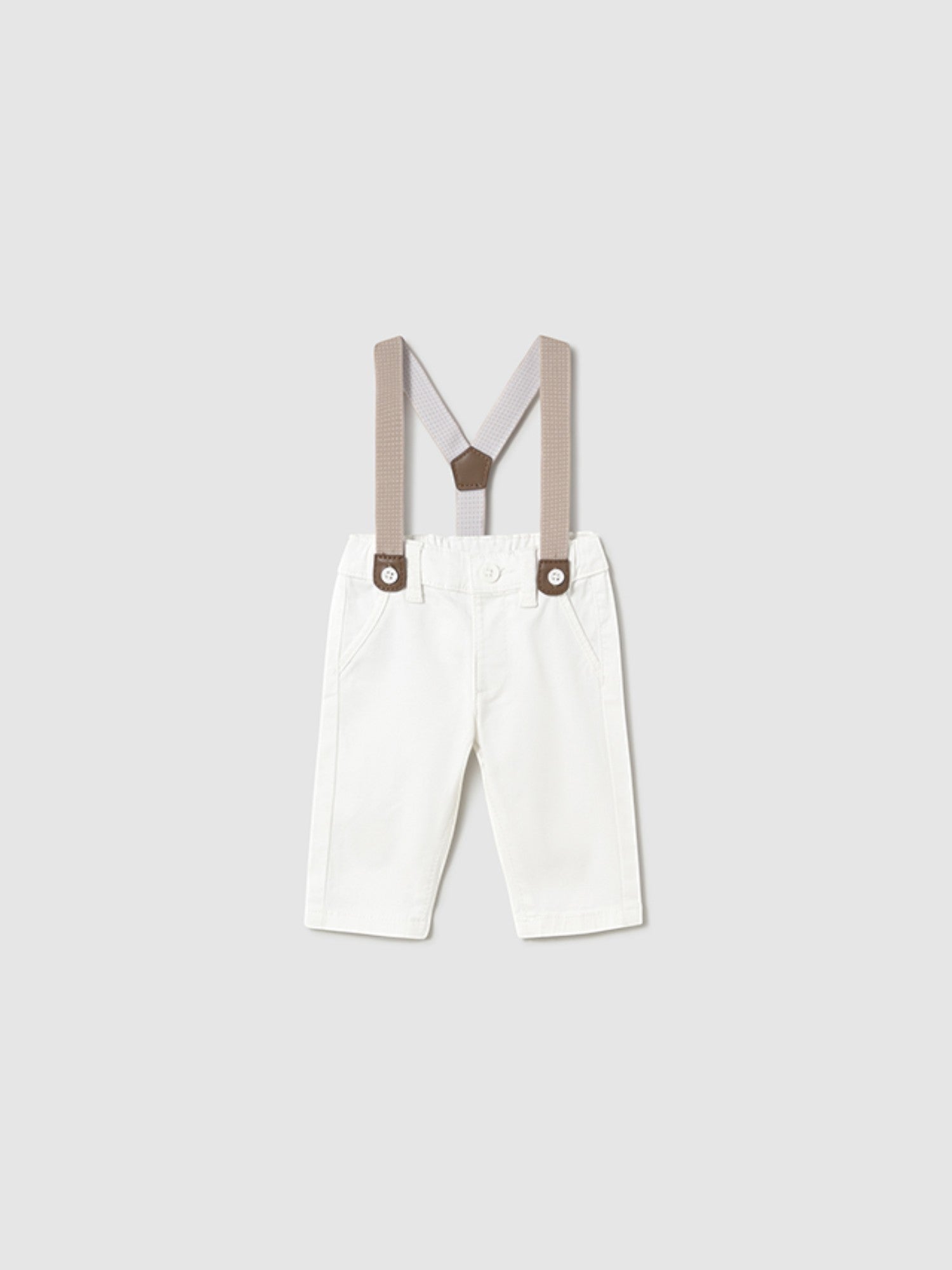 Pantalone lungo twill Bimbo BIANCO 1561 /B - NANU' BABY