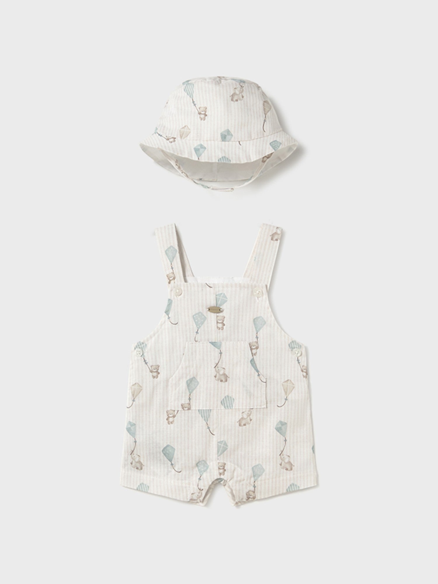 Salopette e cappello Bimbo VERDE 1601 /V - NANU' BABY