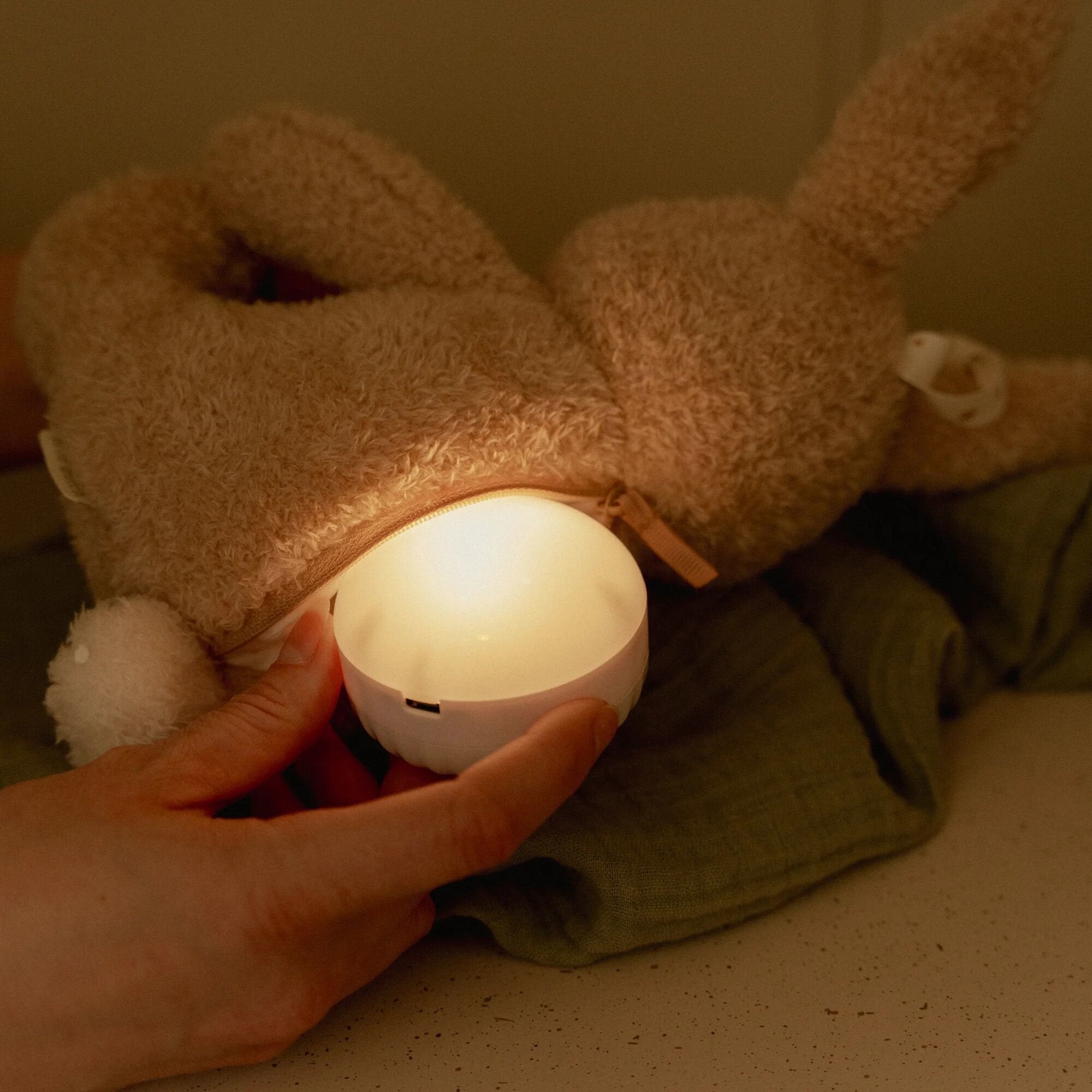 Luce notturna con suoni - Baby Bunny Beige LD8441 - NANU' BABY