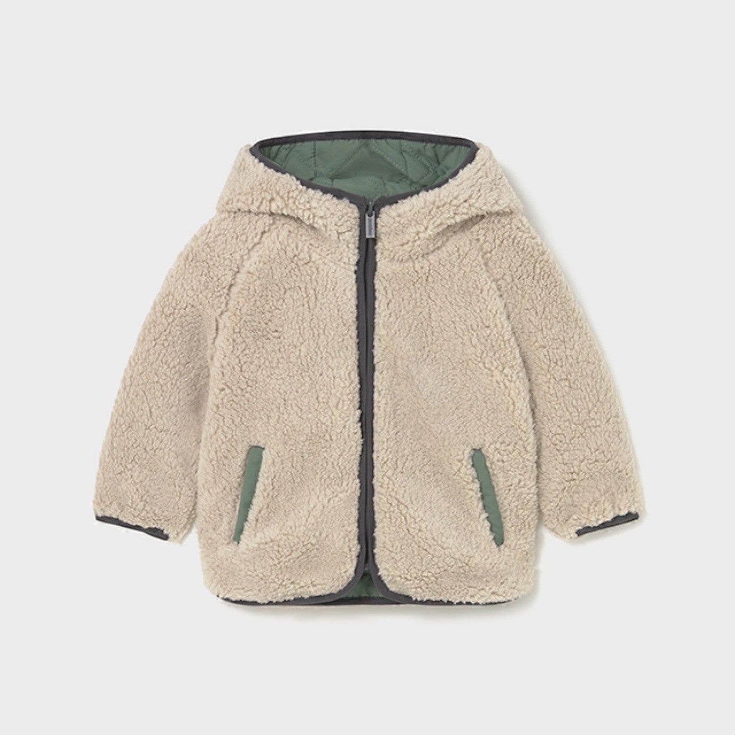 Giaccone trapuntato reversibi Bimbo Verde 2422/96 - NANU' BABY
