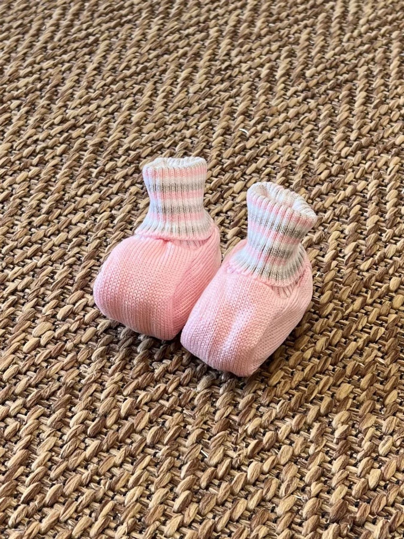 Babbucce Neonata Rosa EC16S - NANU' BABY