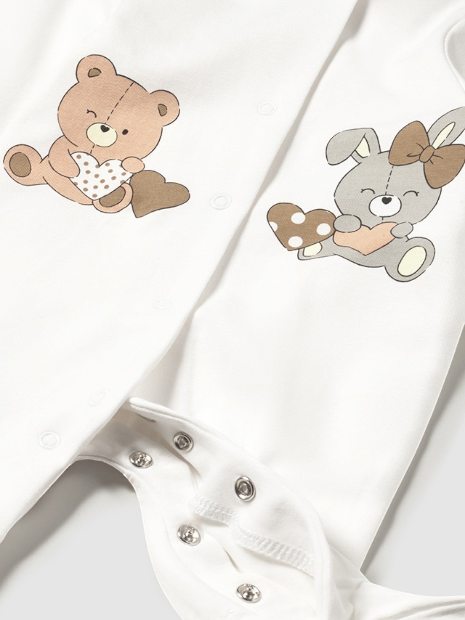 Set 2 pigiami lunghi Neonata BEIGE 1750 /BE - NANU' BABY