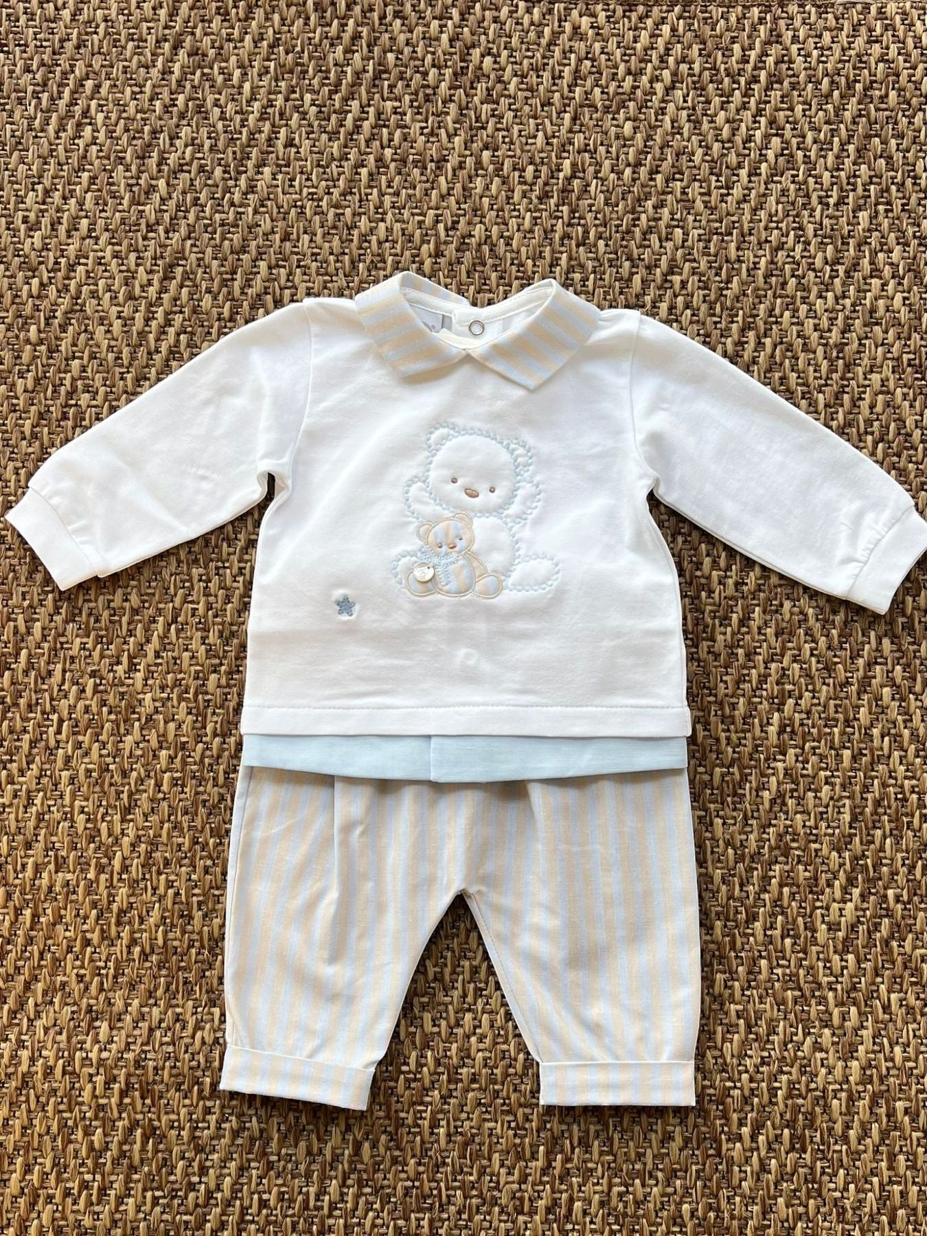 Completo 2 pezzi Bimbo BIANCO EP6851BIS - NANU' BABY