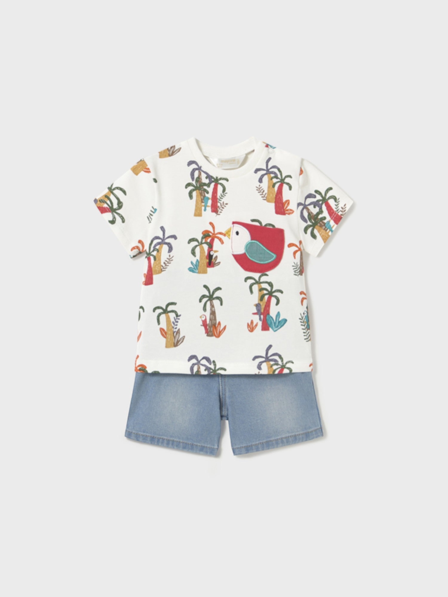 Completo pantalone corto Bimbo MULTICOLORE 1216 /MU - NANU' BABY