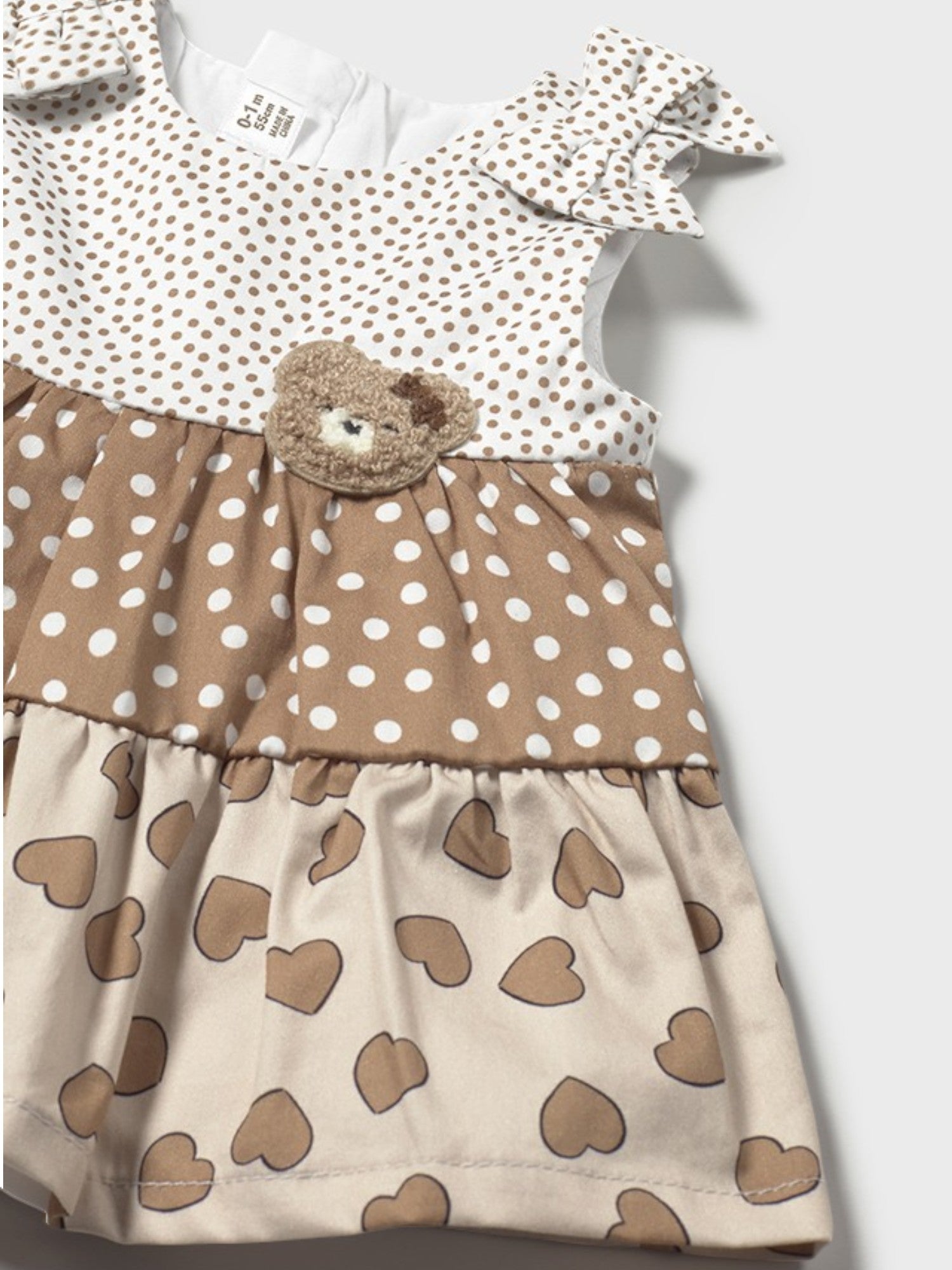 Abito combinato Bimba BEIGE 1868 /BE - NANU' BABY
