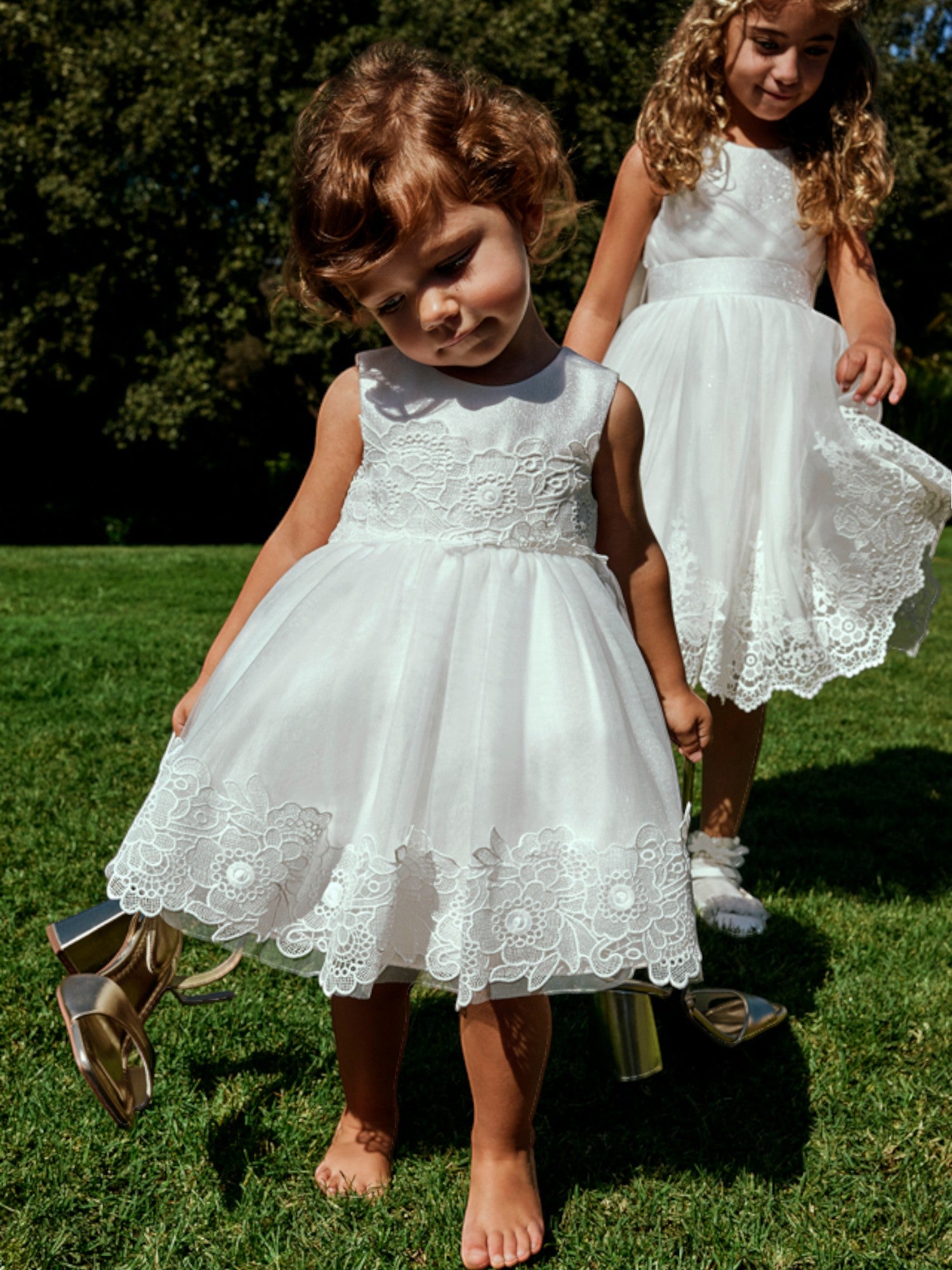Abito tulle guipure Bimba PANNA 5005 /7 - NANU' BABY
