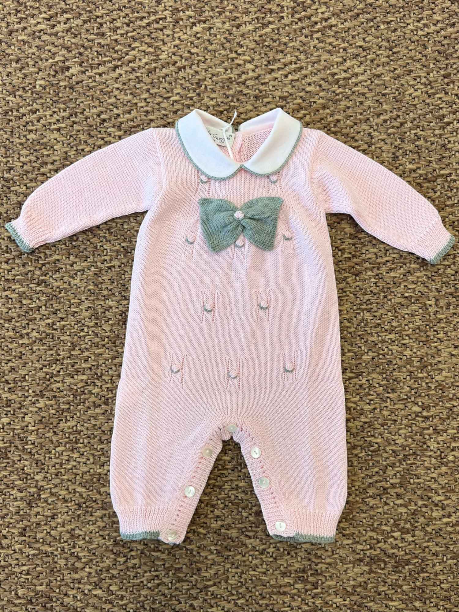 Tutina Fiocco in rilievo Neonata ROSA BRINDISI 1792 - NANU' BABY