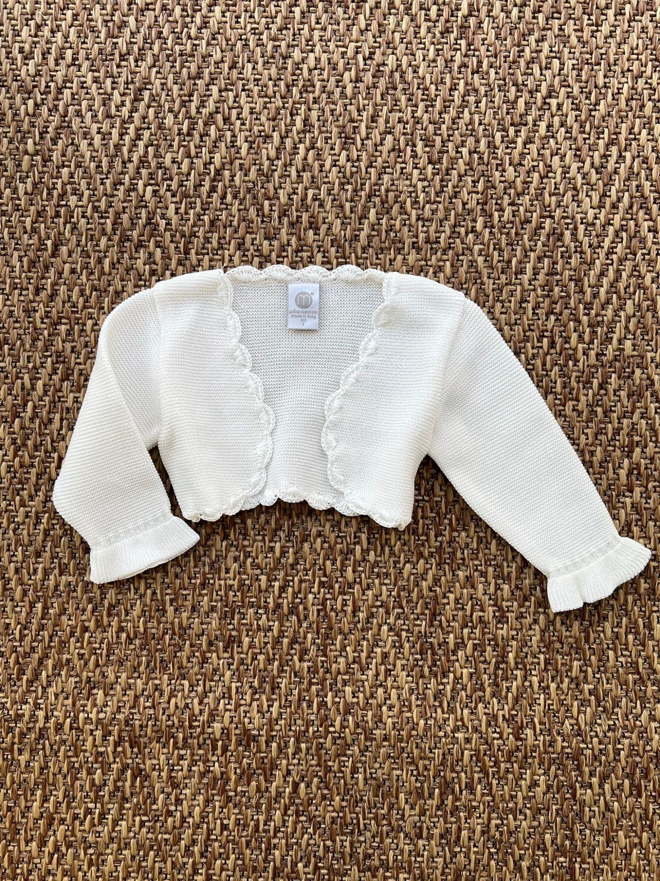 Giacchina in filo Bimba VANIGLIA EN82345/V - NANU' BABY