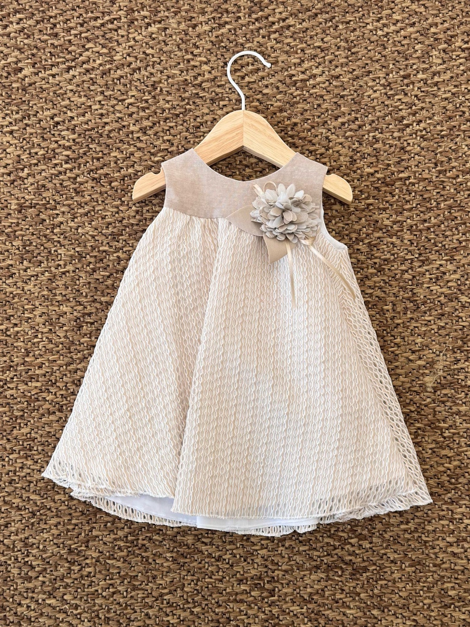 Abito Bimba BEIGE FF39010/T35/B - NANU' BABY