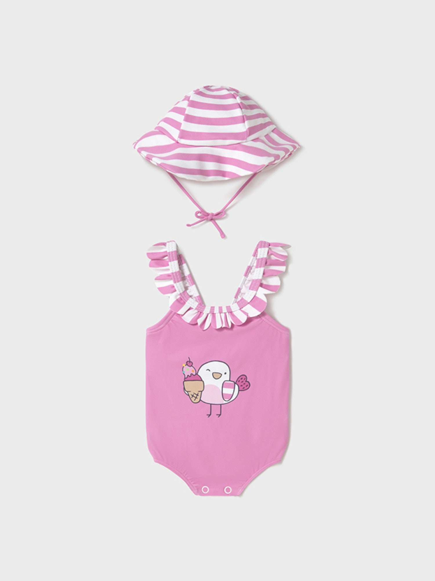 Costume e cappello Bimba ROSA 1764 /R - NANU' BABY