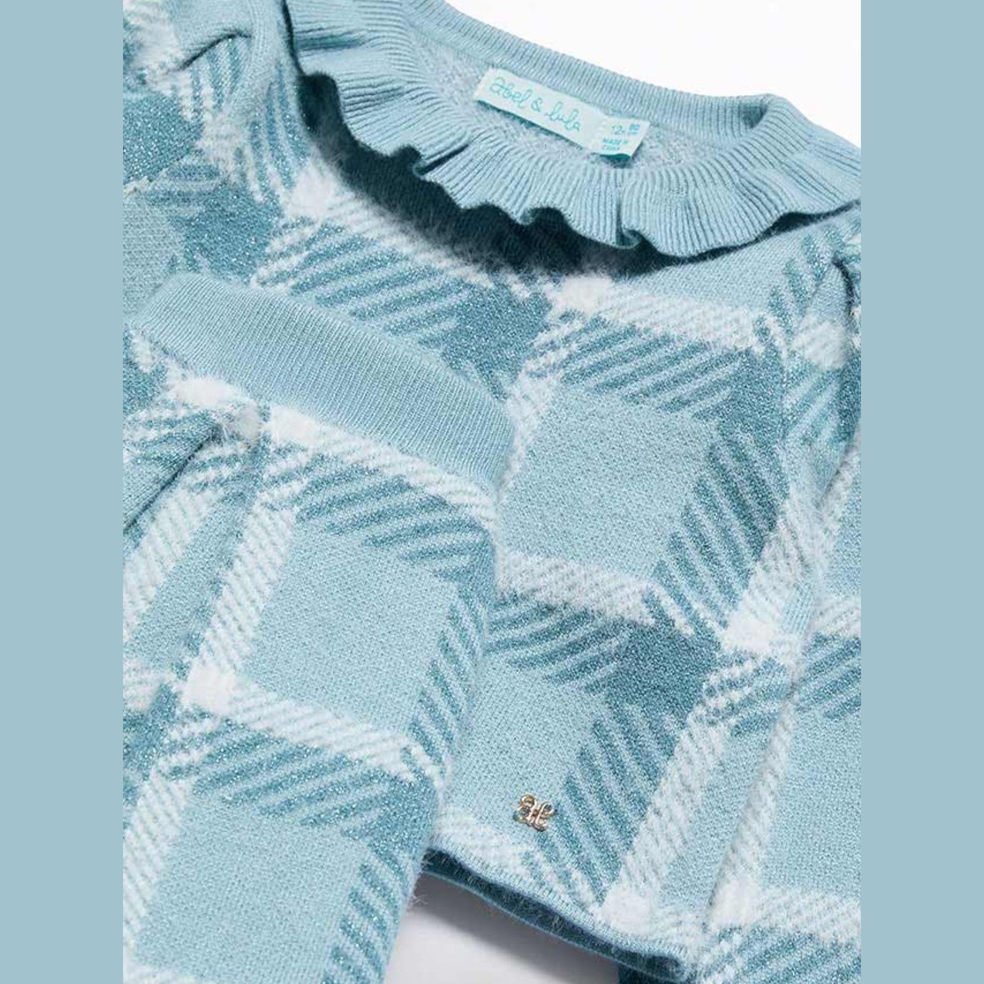 Compl. gonna tricot quadri Bimba Verde 5516/9 - NANU' BABY