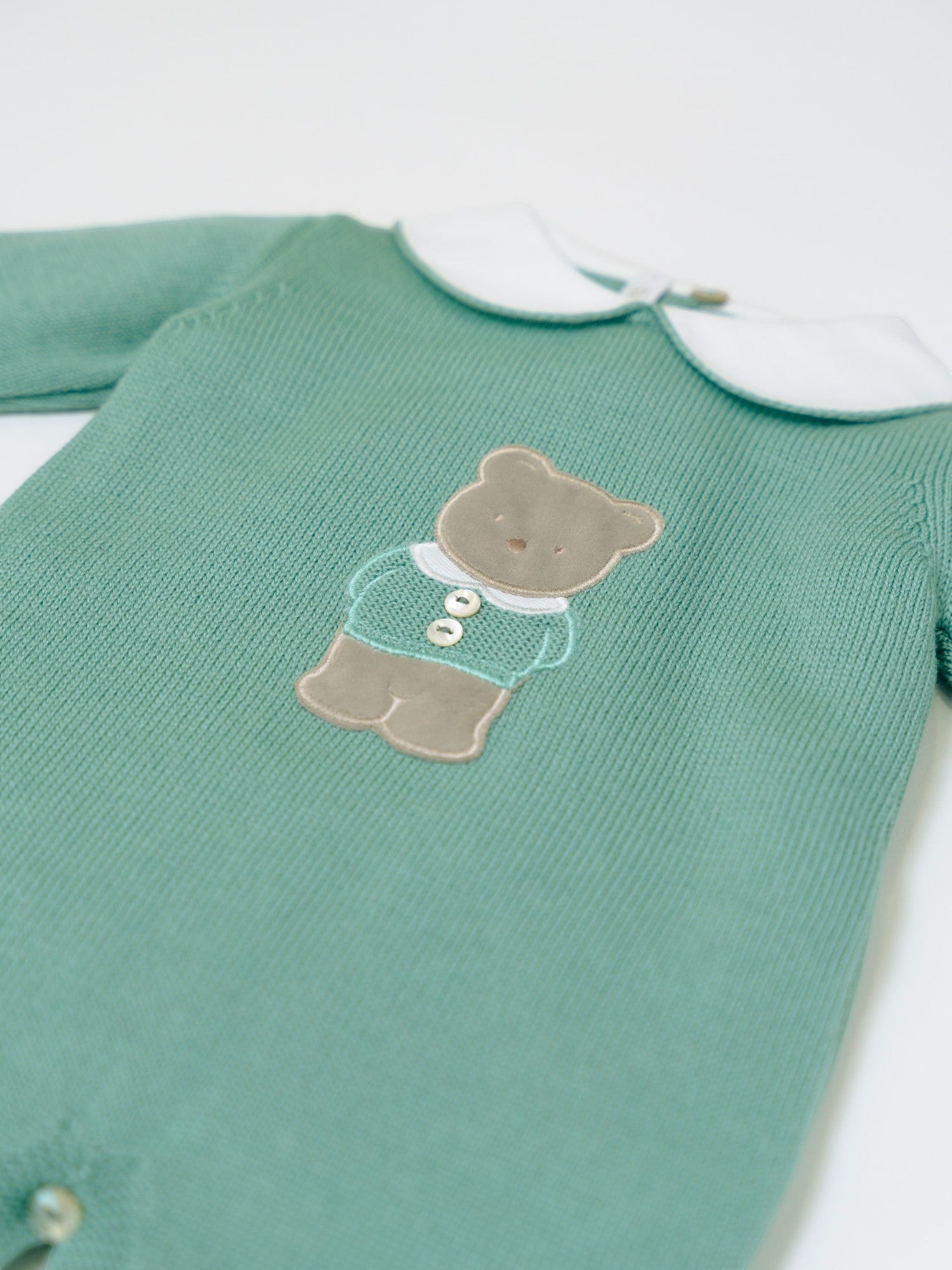 Tutina Teddy Bear Neonato Verde TEDDY BEAR/321-V - NANU' BABY